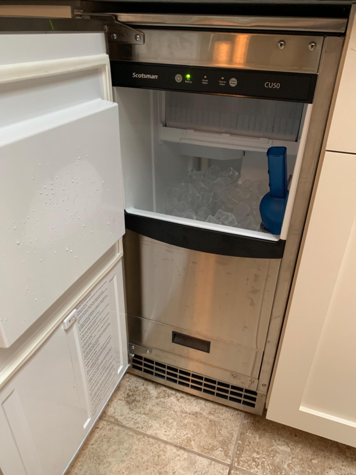 Scotsman CU50GA Undercounter Ice Maker, Gourmet Cube, Air Cooled, Gravity Drain customer photo 2