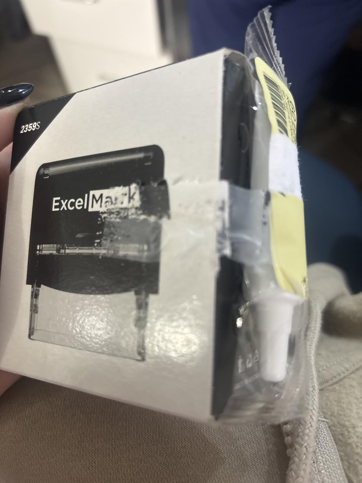 ExcelMark Custom Signature Stamp, Self-Inking Personalized Name Stamp - Upload Your Own Signature Image or Choose Script Font - Refillable Ink for Documents, Checks & Business Use - Medium customer photo 1