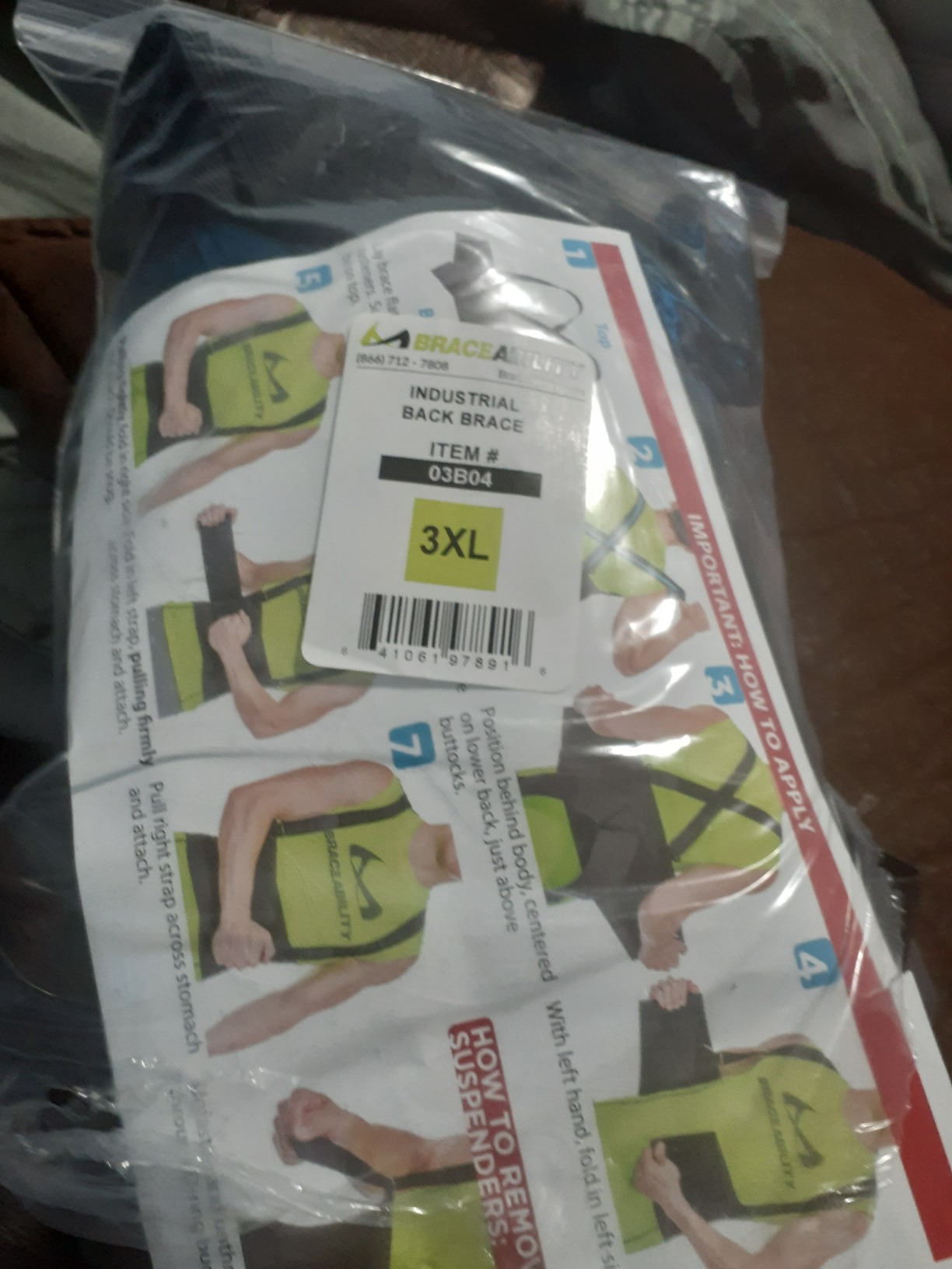 BraceAbility Work Back Brace - Industrial Lower Back Pain Protection Belt for Men and Women, Construction, Moving, Warehouse Jobs - Removable Suspender Shoulder Straps for Heavy Lifting Safety (Large) customer photo 1