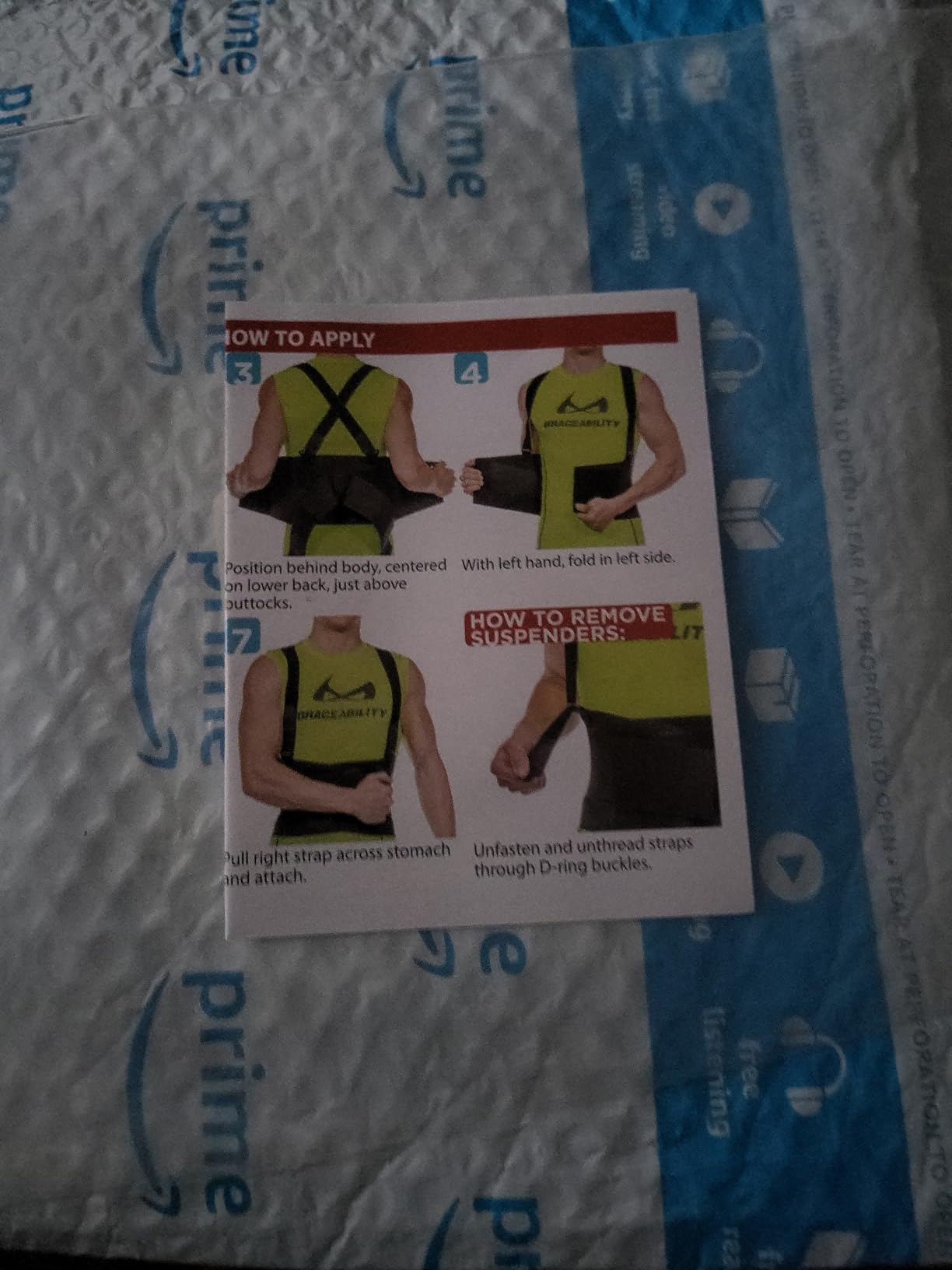 BraceAbility Work Back Brace - Industrial Lower Back Pain Protection Belt for Men and Women, Construction, Moving, Warehouse Jobs - Removable Suspender Shoulder Straps for Heavy Lifting Safety (Large) customer photo 2