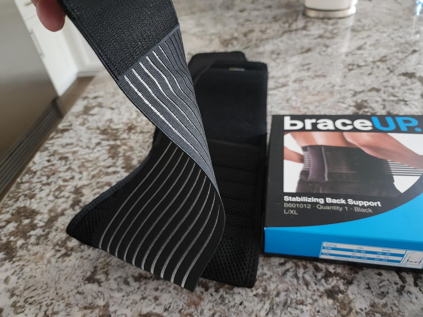 BraceUP Back Brace for Men and Women Lower Back - Breathable Waist Lumbar Support Belt for Sciatica, Herniated Disc, Scoliosis Back Pain Relief, with Dual Adjustable Straps (L/XL 35-43 In) customer photo 1