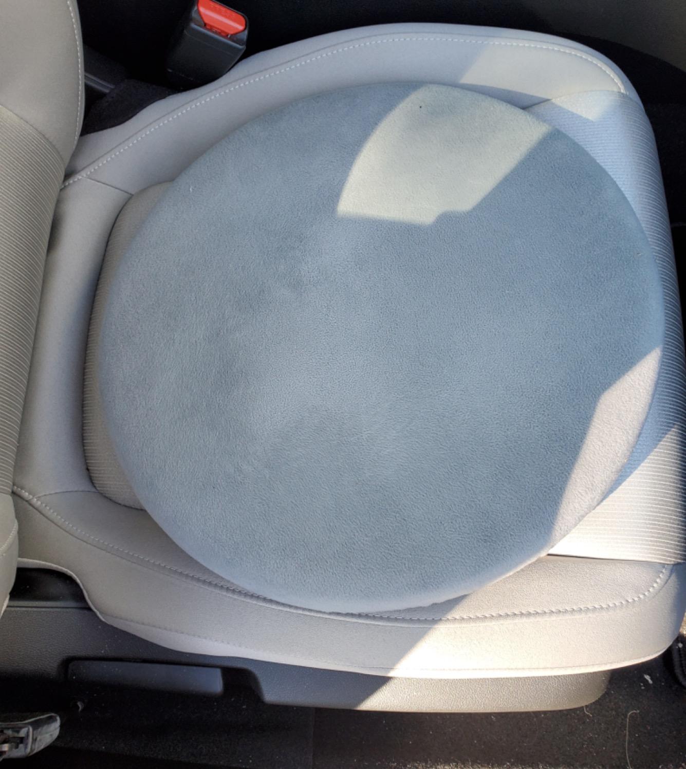 HealthSmart 360 Degree Swivel Seat Cushion, Chair Assist for Elderly, Swivel Seat Cushion for Car, Twisting Disc, Gray Stripe, 12.5 Inches in Diameter customer photo 2