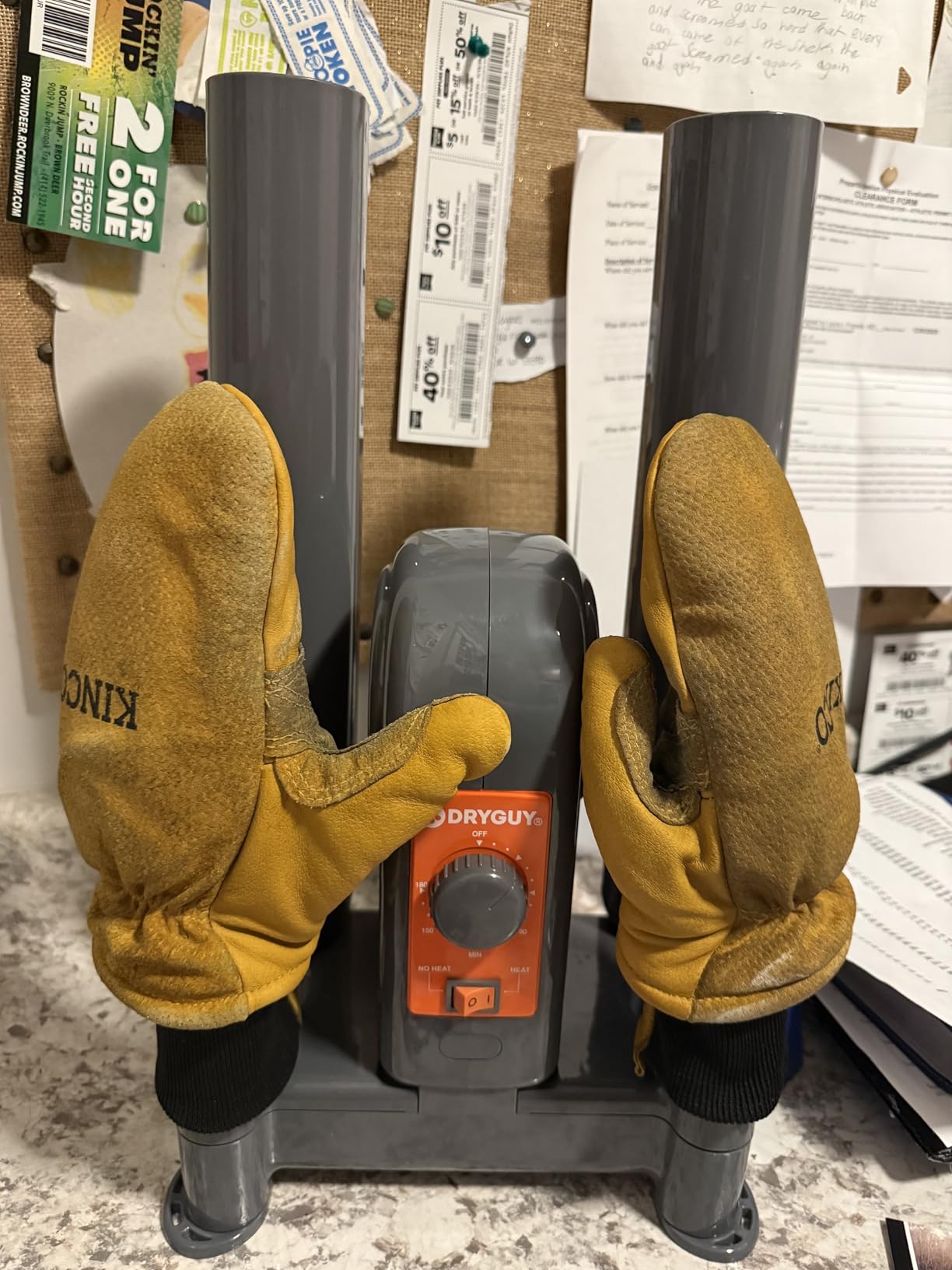 DryGuy Shoe, Boot, Garment & Gear Electric Dryer, Quick Drying for Ski, Work, Sports Equipment - Energy Efficient, Odor Eliminating Design, Home or Garage Use,4 Port, Heat + Fan customer photo 1