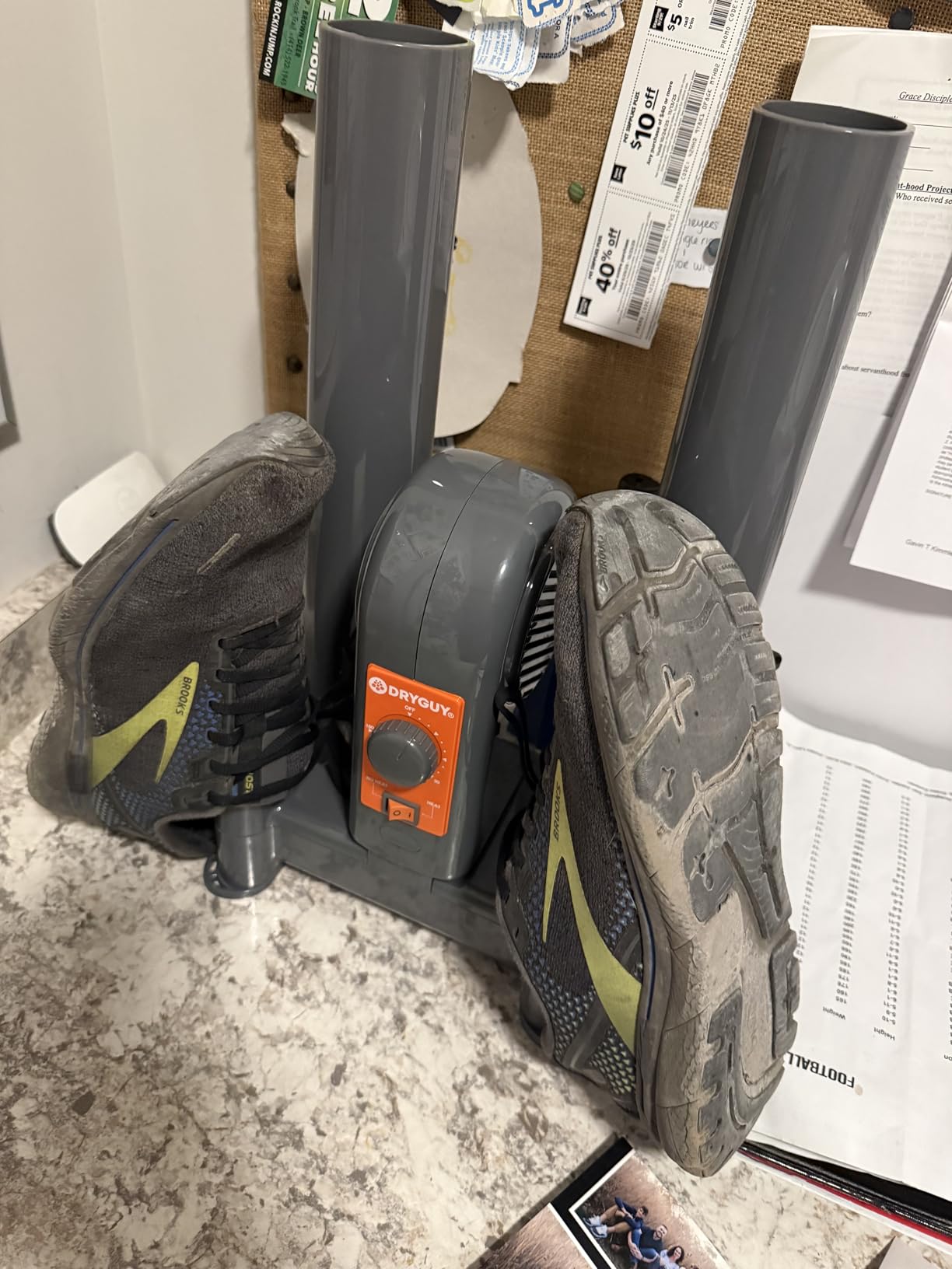 DryGuy Shoe, Boot, Garment & Gear Electric Dryer, Quick Drying for Ski, Work, Sports Equipment - Energy Efficient, Odor Eliminating Design, Home or Garage Use,4 Port, Heat + Fan customer photo 2