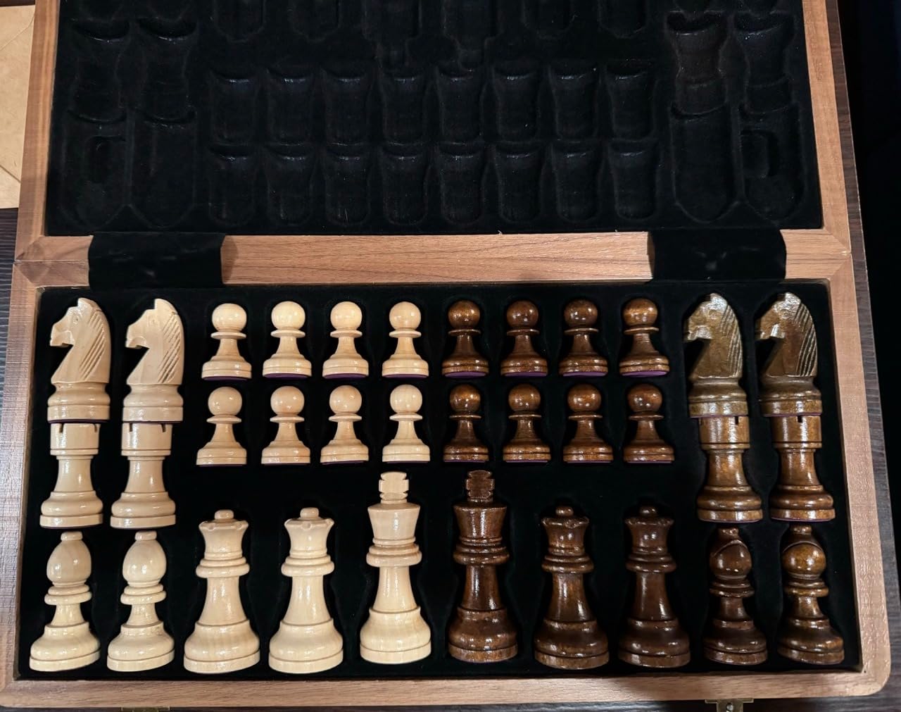 Chess Armory Wooden Chess Set 15 Inch - Classic Handcrafted Game Board for Adults with Extra Queen Pieces and Storage Box - Ideal for Home and Travel - Non-Magnetic customer photo 1