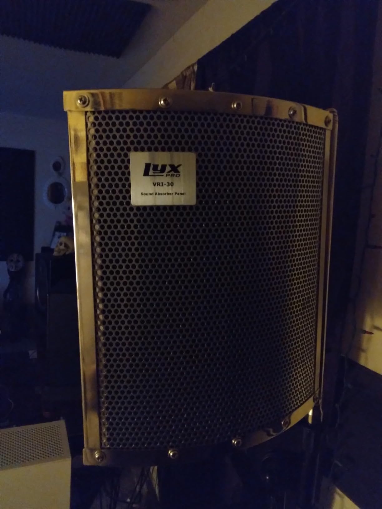 LyxPro VRI-30 Sound Absorbing and Vocal Booth Recording Microphone Isolation Shield Panel for Home Office and Studio Portable & Foldable Stand Mount Adjustable customer photo 2