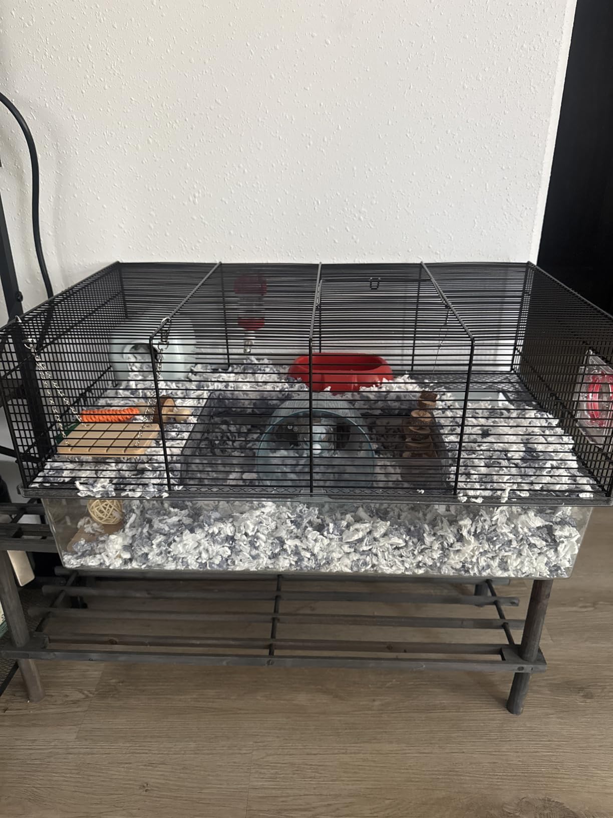 Ferplast Favola Hamster Cage Includes Free Water Bottle, Exercise Wheel, Food Dish & Hamster Hide-Out Large Hamster Cage Measures 23.6L x 14.4W x 11.8H-Inches customer photo 2
