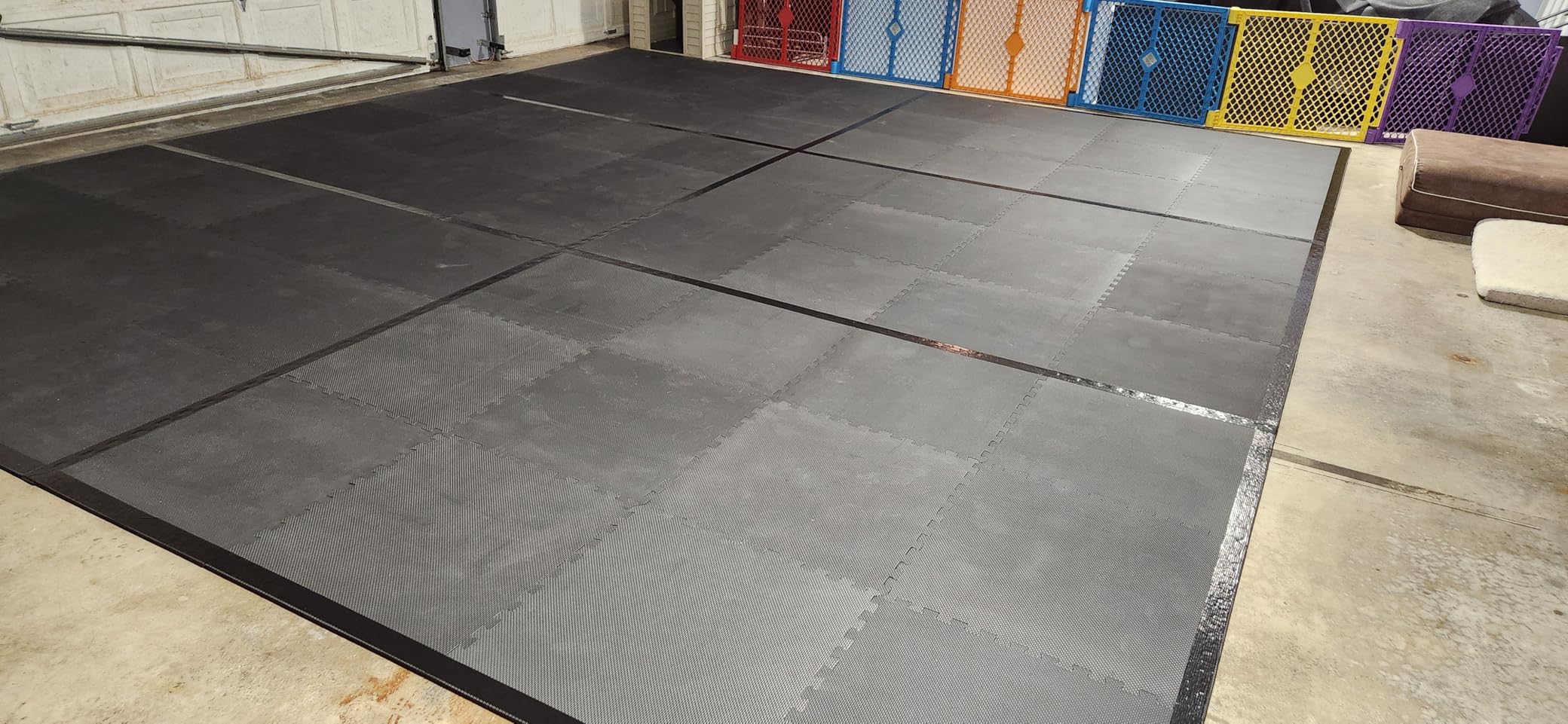 BalanceFrom Puzzle Exercise Mat with EVA Foam Interlocking Tiles for MMA, Exercise, Gymnastics and Home Gym Protective Flooring, 1/2