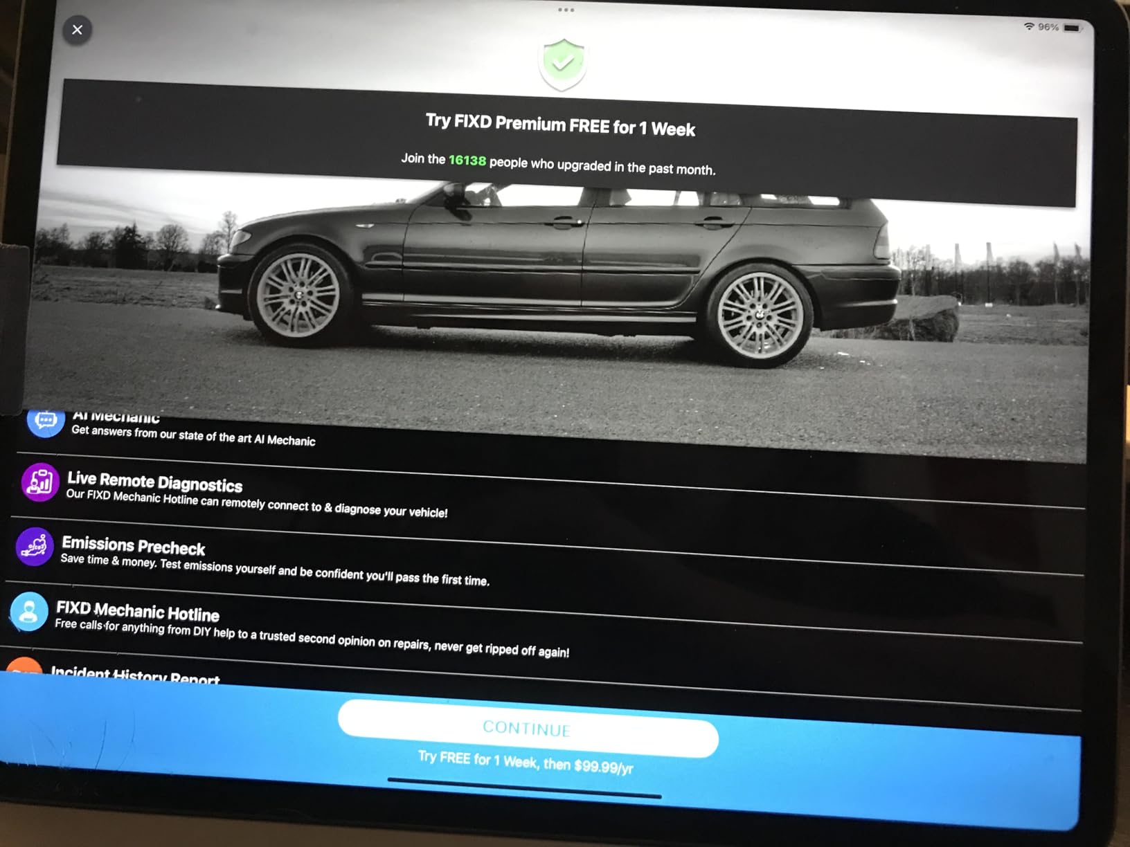 FIXD Bluetooth OBD2 Scanner for iPhone & Android - Diagnostic Scan Tool for Repairs and Car Buying - Check Engine Code Reader & Enhanced Codes - (1 Pack w/Free 14-Day FIXD Premium Bundle) customer photo 1