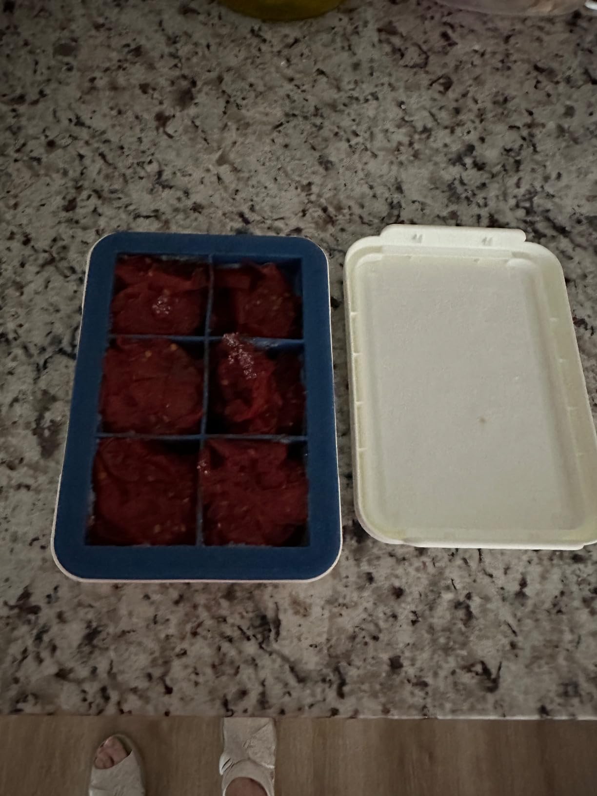 OXO Good Grips Covered Ice Cube Tray (Large Cube), Dark Blue customer photo 1