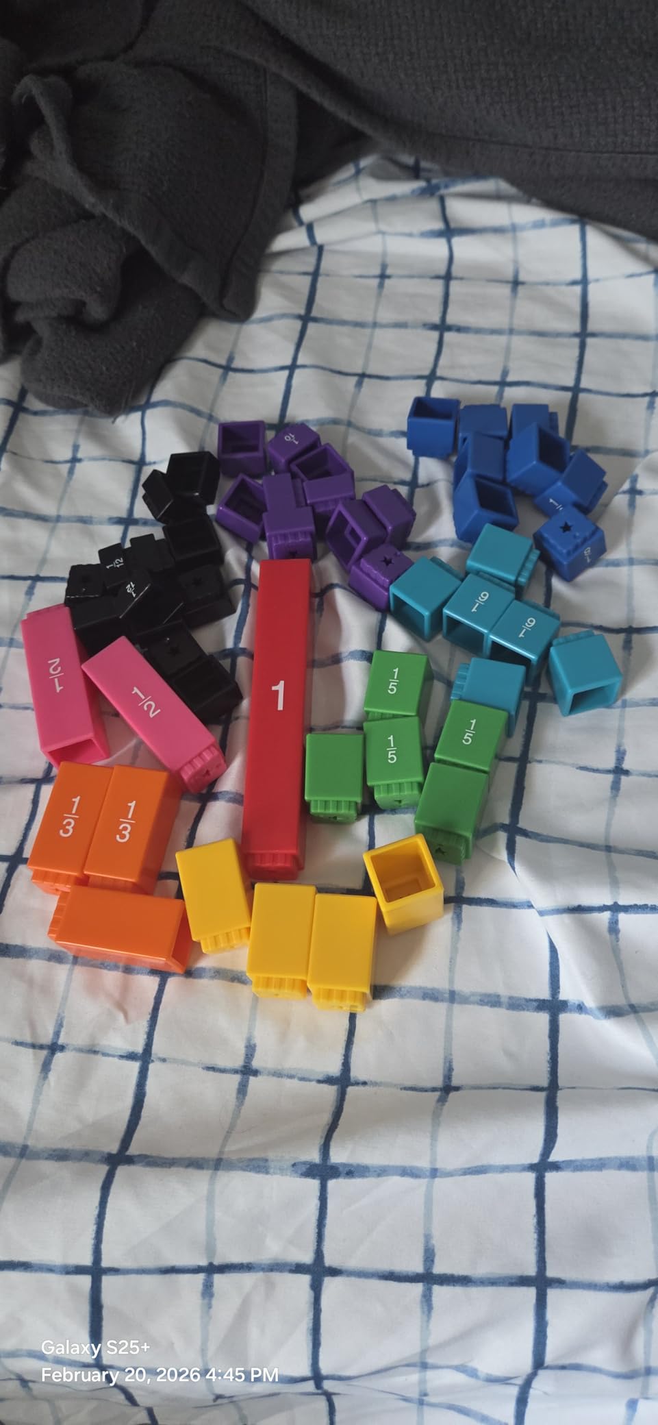 hand2mind Rainbow Fraction Tower Cubes, Fraction Equivalency, Montessori Math Blocks Materials for Kids, Math Manipulatives 4th Grade, Elementary Teacher Must Haves (Set of 51) customer photo 1