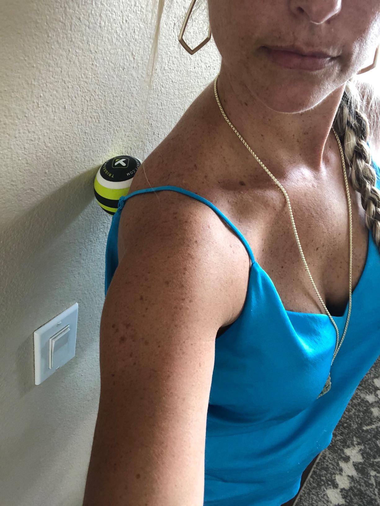 TRIGGERPOINT Foam Massage Ball - Deep Tissue Relief for Muscle and Joint Pain - Mimics Therapist's Hands - Targets Small Muscle Tightness - Lightweight & Easy to Clean customer photo 2