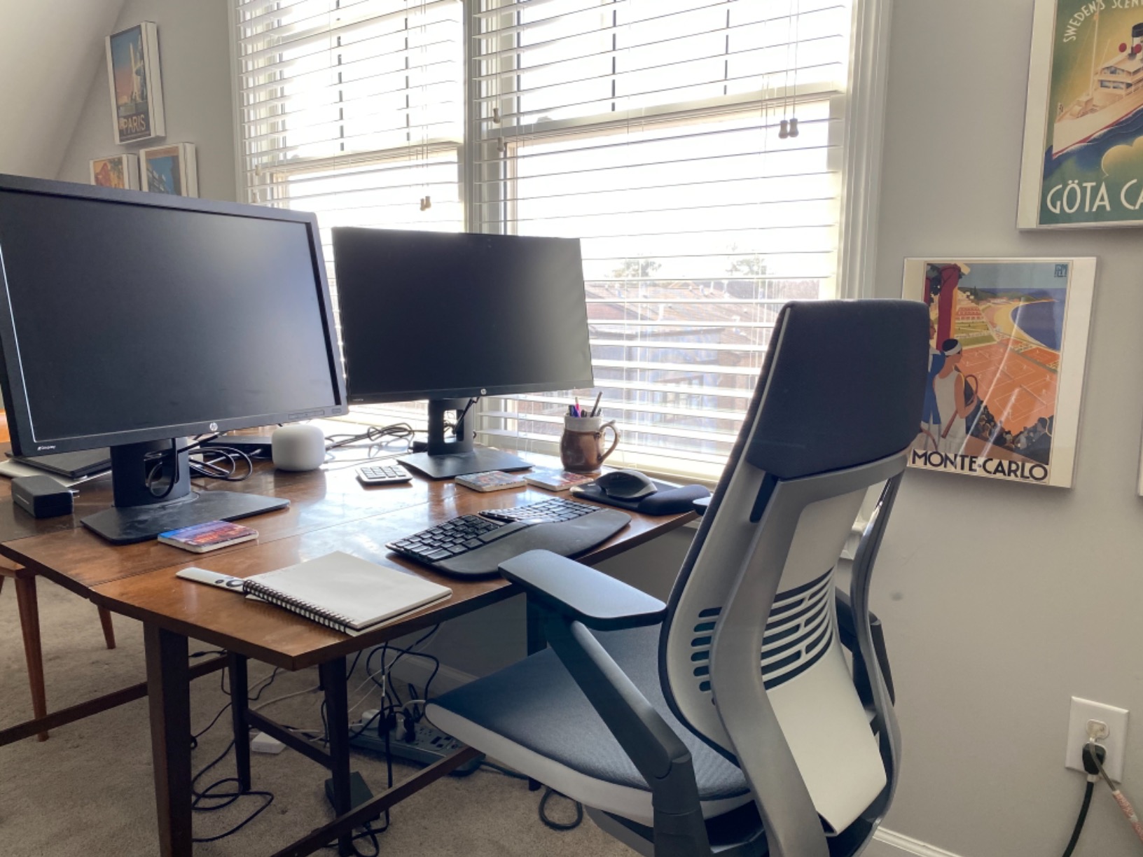 Steelcase Gesture Office Chair - Ergonomic Work Chair with Wheels for Carpet - Comfortable - Intuitive-to-Adjust for Desk - 360-Degree Arms - Tangerine Orange Fabric customer photo 1