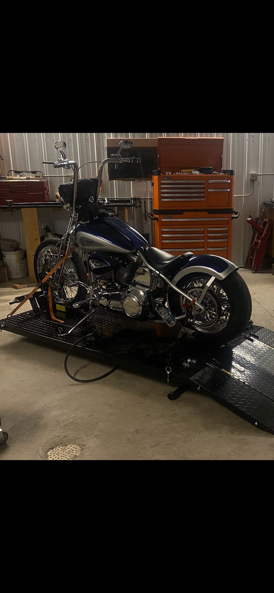 Black Widow BW-1000A-XL Extra-Long Motorcycle Lift Table with Center Jack customer photo 1