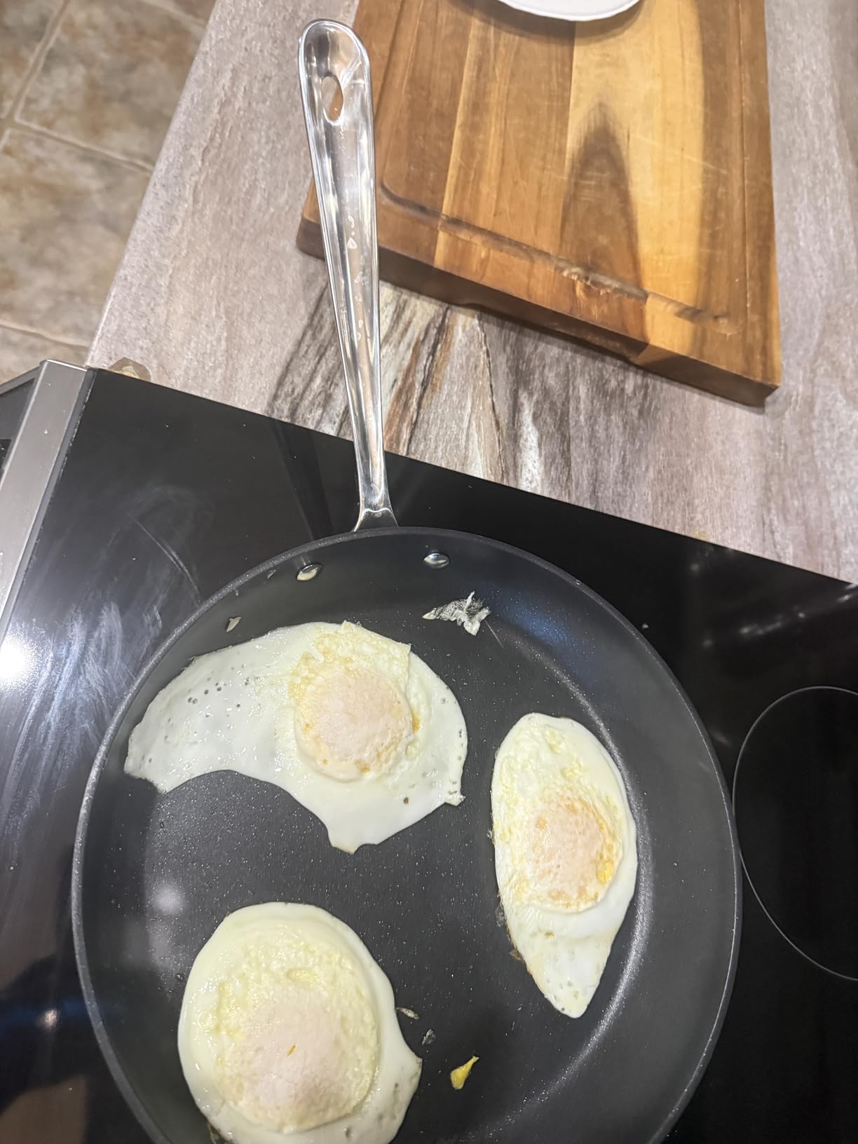 All-Clad HA1 Hard Anodized Non Stick Fry Pan Set 2 Piece, 8, 10 Inch, Induction, Oven Broiler Safe 500F, Pots and Pans Set, Kitchen Frying Pans, Skillets, Premium Cookware, Home, Dishwasher Safe Black customer photo 2