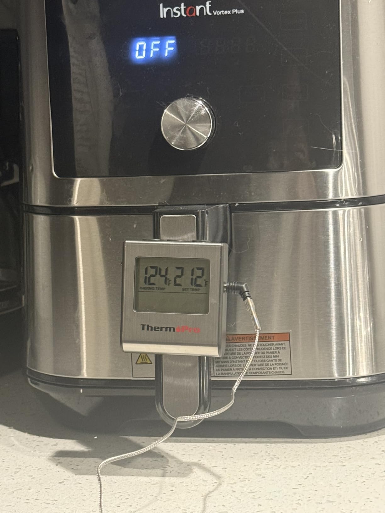 TP16 Large LCD Digital Cooking Food Meat Thermometer for Smoker Oven Kitchen BBQ Grill Thermometer Clock Timer with Stainless Steel Temperature Probe (Previously ThermoPro) customer photo 2