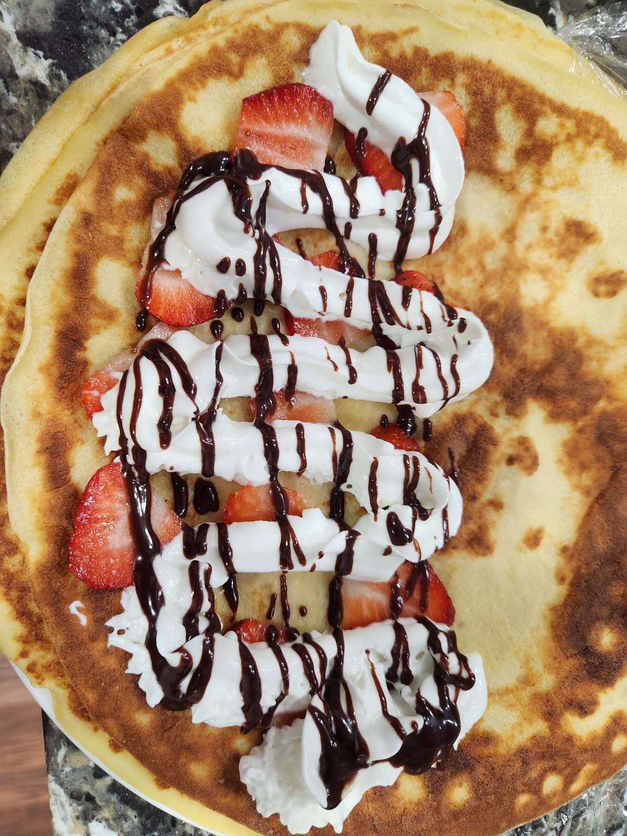 No Edge Crepe Maker - 13 Inch Crepe Maker & Electric Griddle - Non-stick Pancake Maker- Crepe Pan customer photo 1