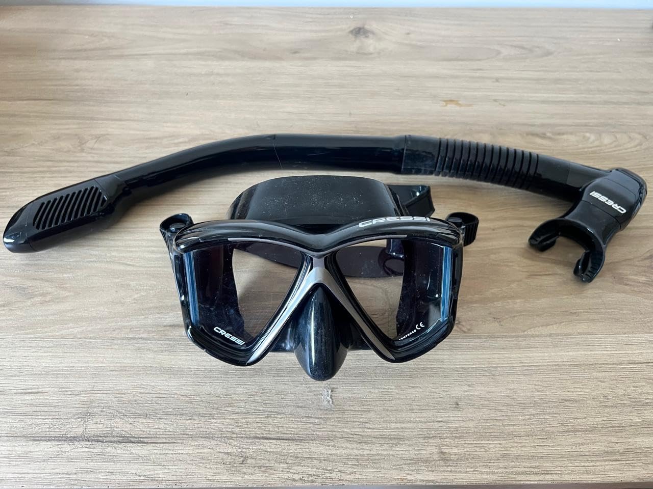 Cressi Panoramic Wide View Mask & Dry Snorkel Kit for Snorkeling, Scuba Diving - Pano 4 & Supernova Dry: Designed in Italy customer photo 1