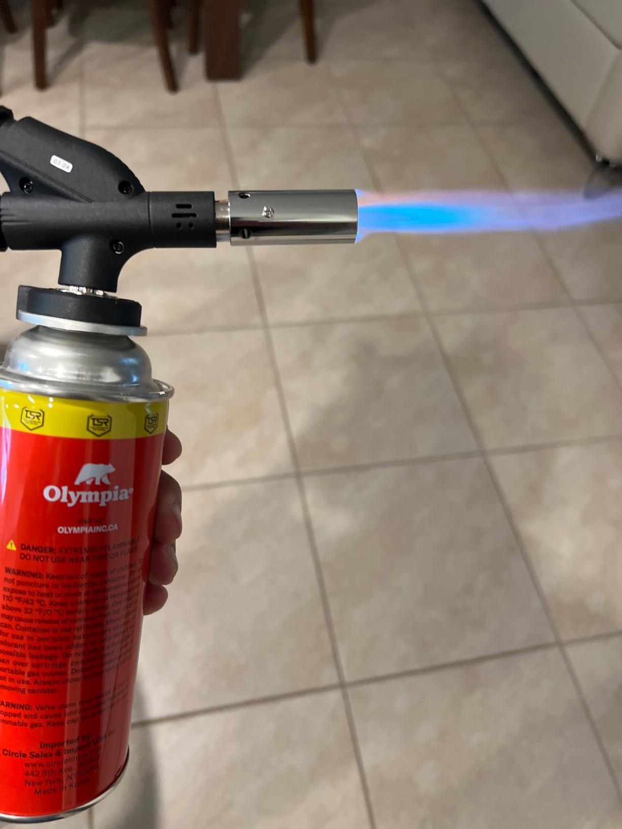 Chef's Torch, Kitchen Torch, Cooking Torch, Refillable Butane Torch Lighter w/ Adjustable Flame for Searing Steaks, Creme Brulee, Desserts, BBQ, Baking, Craft by Chef Master 90014 customer photo 1