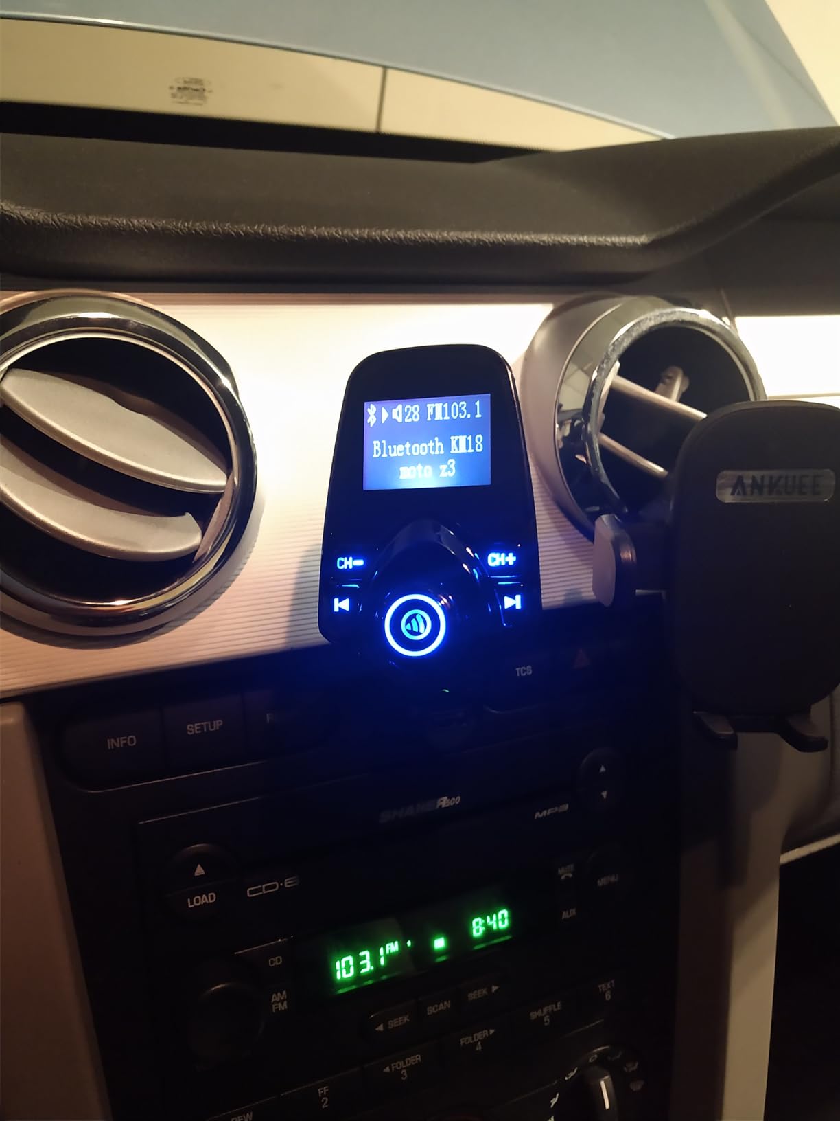 Nulaxy KM18 Bluetooth 5.4 Car Adapter with 1.44