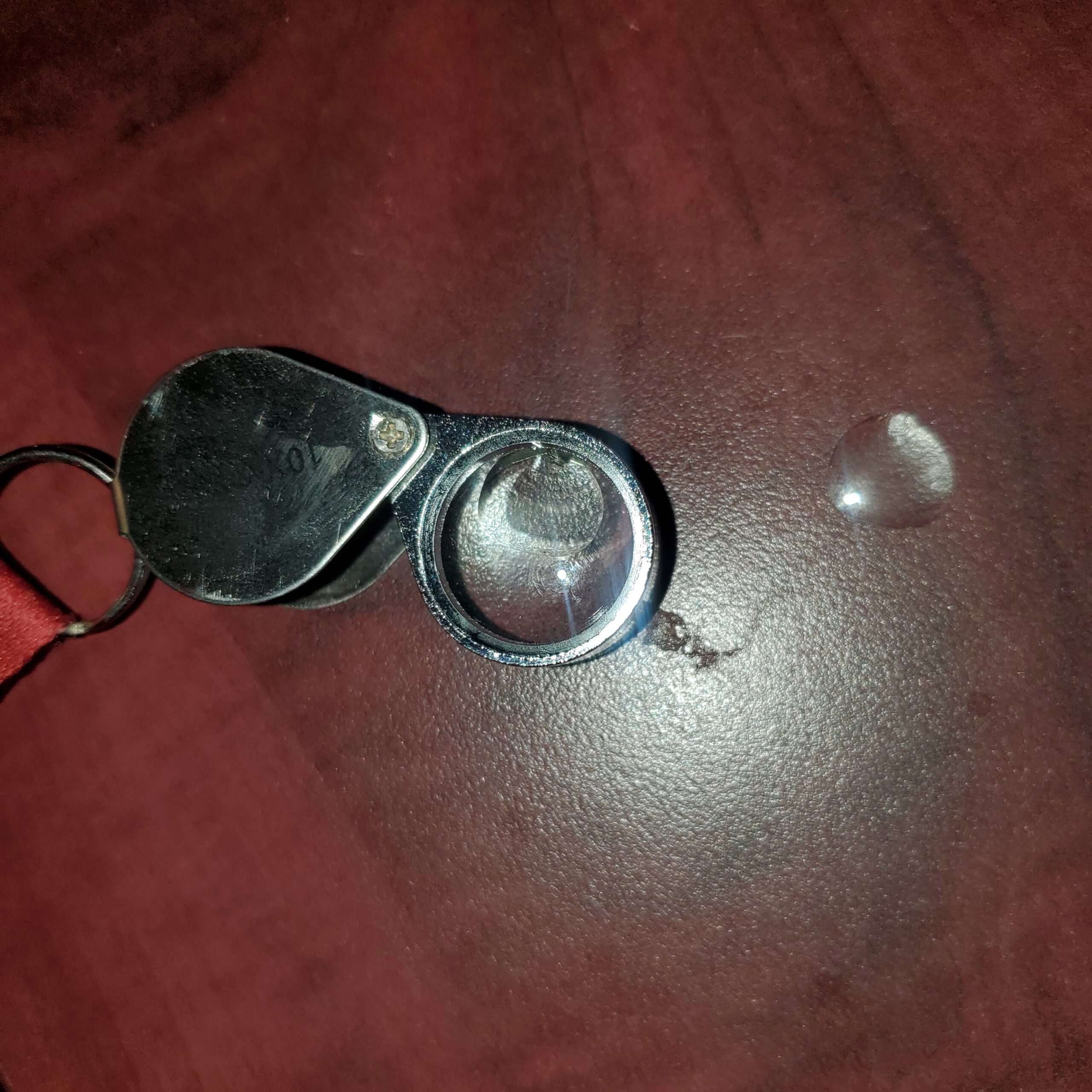 Loupes 10x Glass Jeweler Loupe Loop Eye Magnifier Magnifying Magnifier Metal Body Silver (10x21mm) customer photo 1