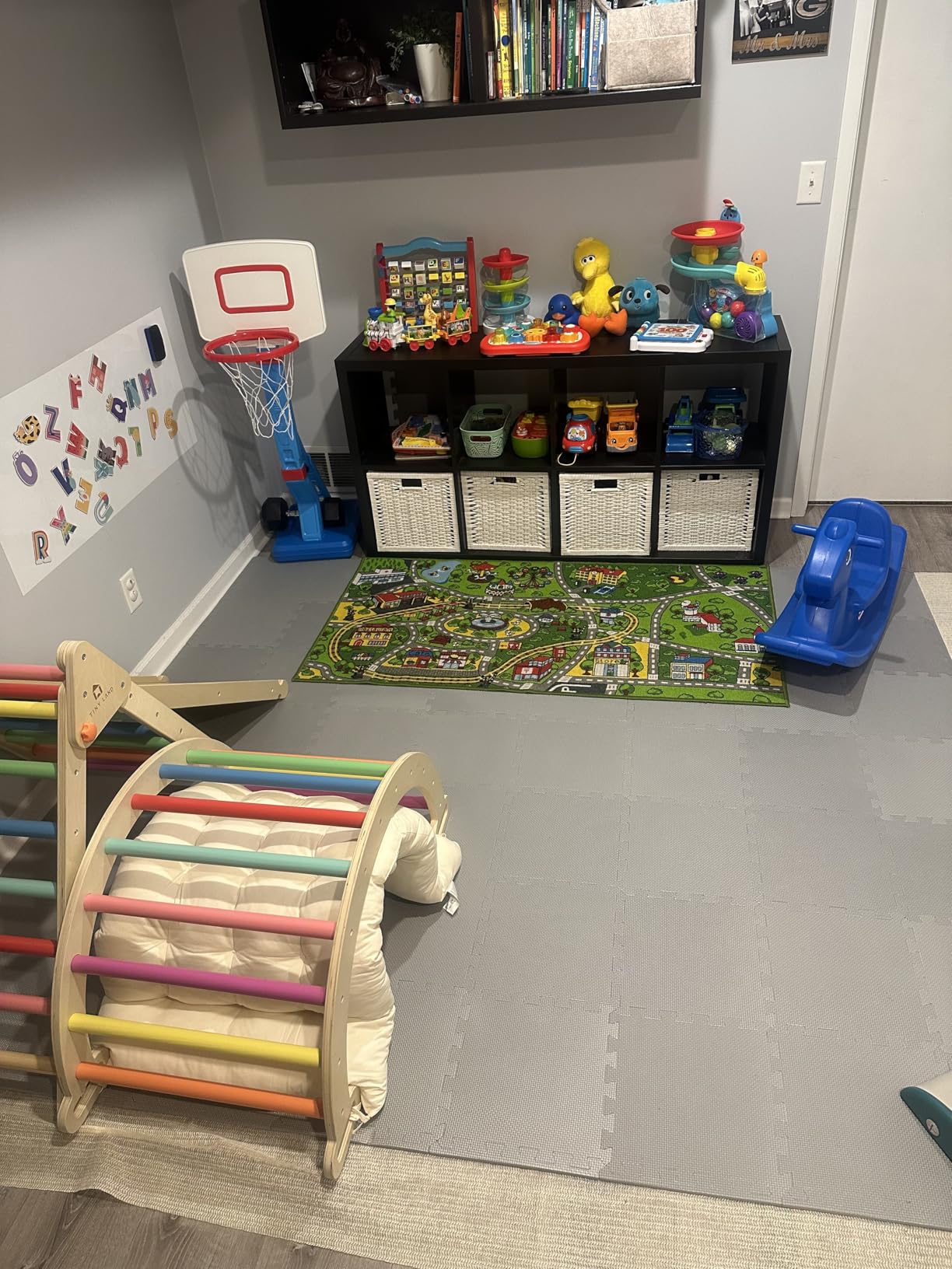 bemaxx Gym Mats Set - 18 pcs EVA Interlocking Foam Floor Tiles (12.6