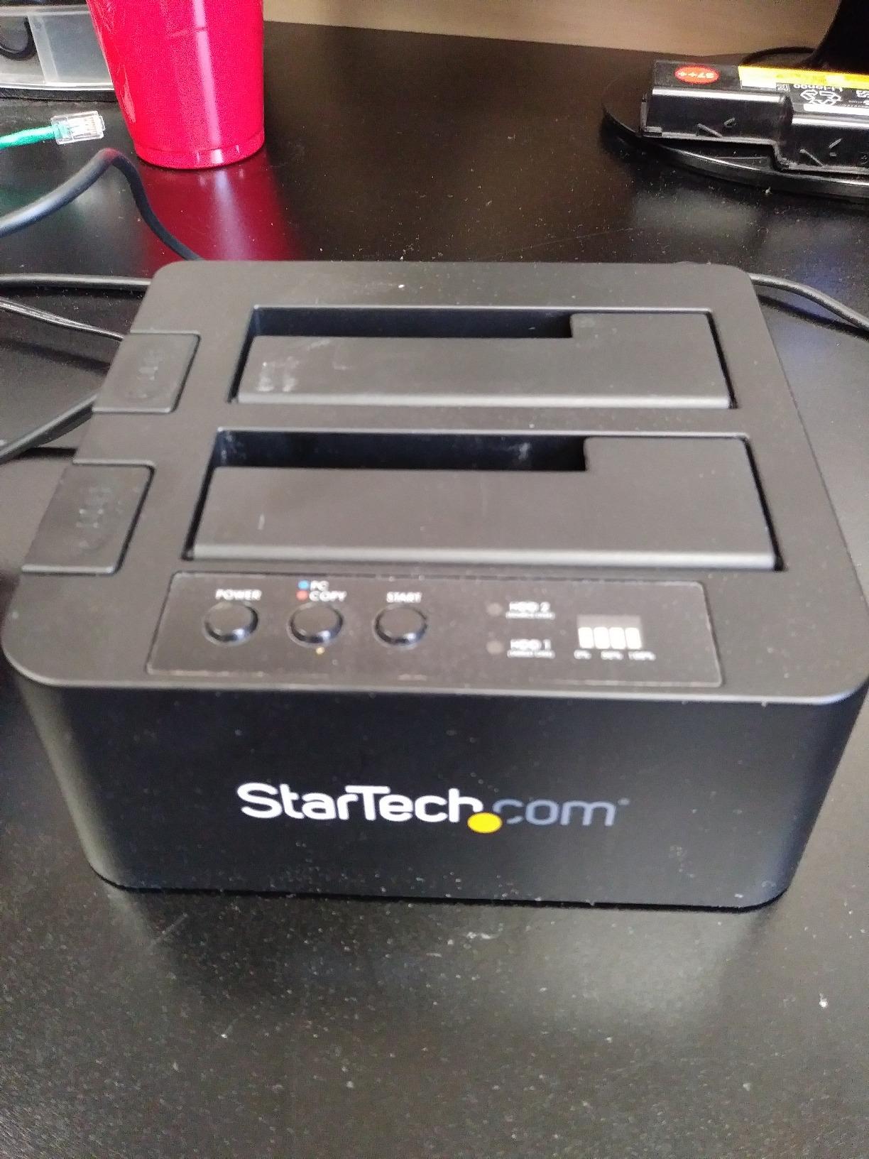 StarTech.com Standalone Hard Drive Duplicator, External Dual Bay HDD/SSD Cloner/Copier, USB to SATA III Docking Station customer photo 2