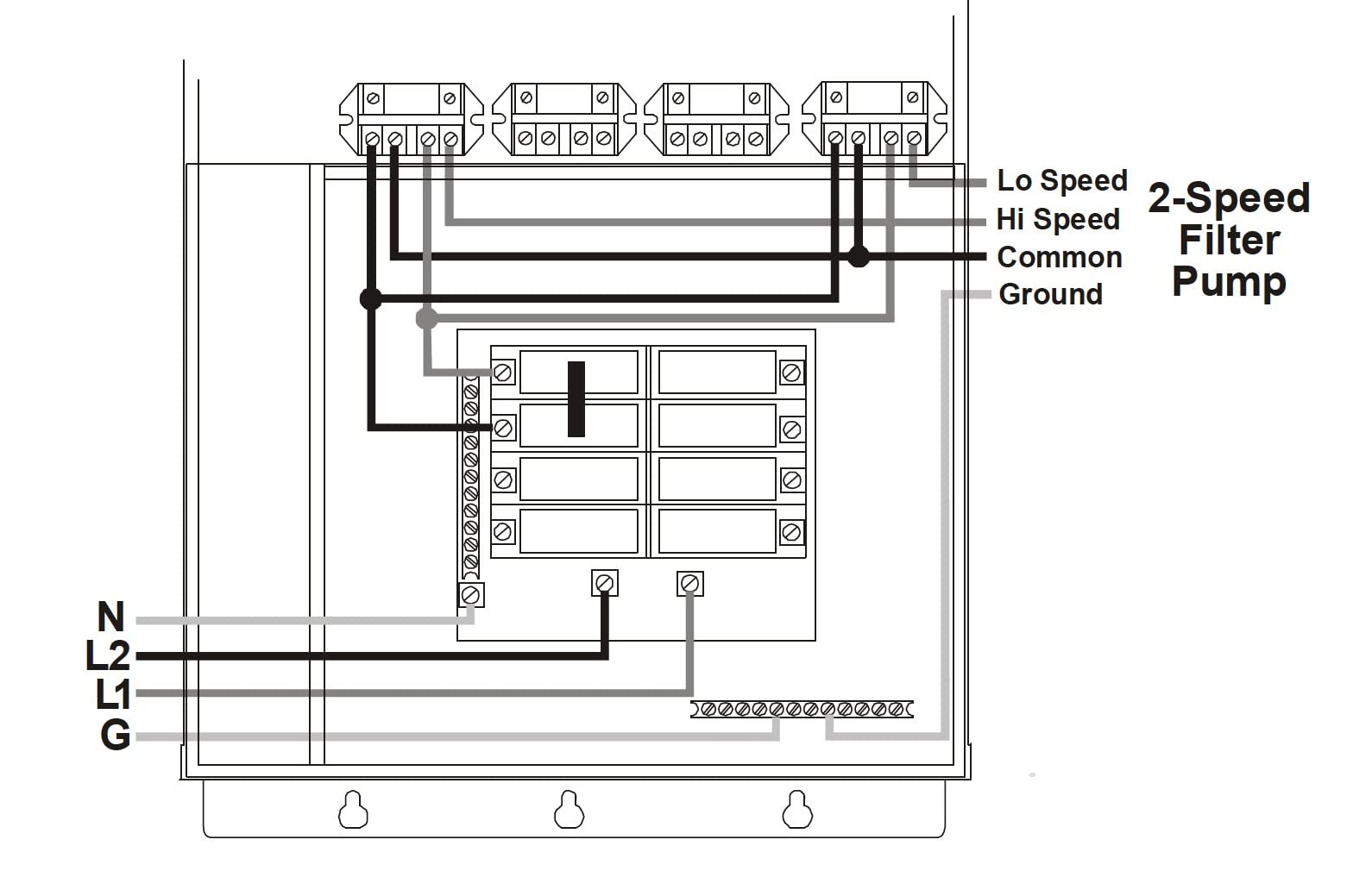 XtremepowerUS 2HP In-Ground Swimming Pool Pump Dual Speed High Flow 2