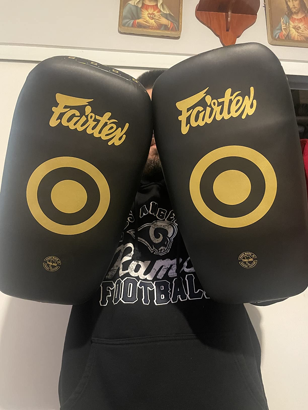 Fairtex KPLC5 Muay Thai Kickboxing Lightweight Thai Pads customer photo 1