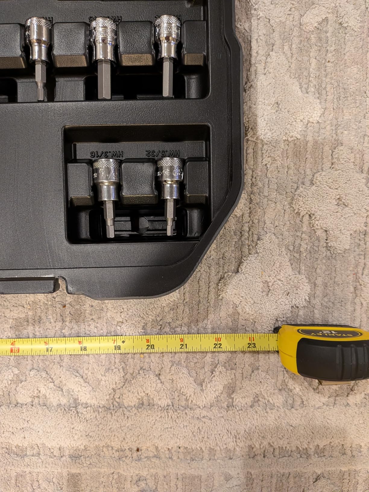 DEWALT 192 Pcs. Mechanics Tool Set, 1/2, 1/4, 3/8 Socket Set, SAE and Metric Socket Wrench Set, Hard Shell Tool Box (DWMT75049) customer photo 1