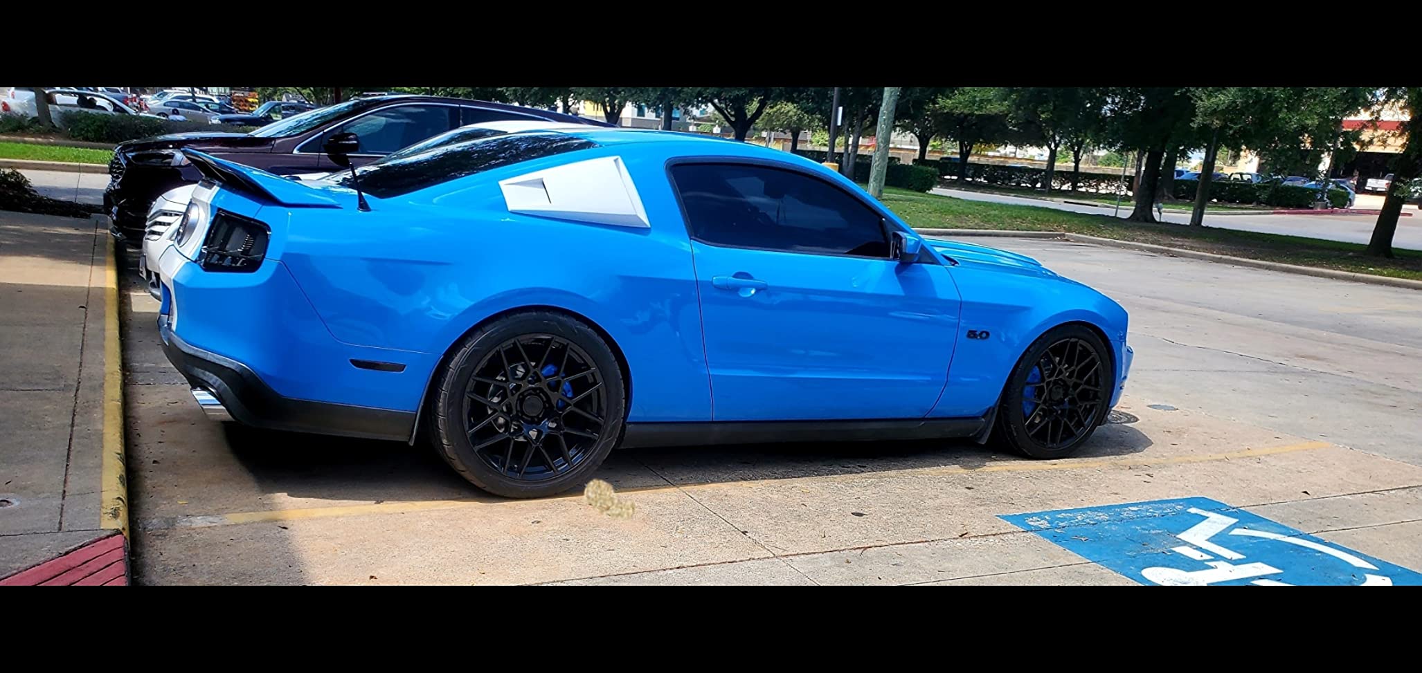 Front and Rear Brake Kit For Ford Mustang 2015-20 - Carbon Fiber Ceramic Brake Pads + Drilled & Slotted Rotors Upgrade customer photo 2
