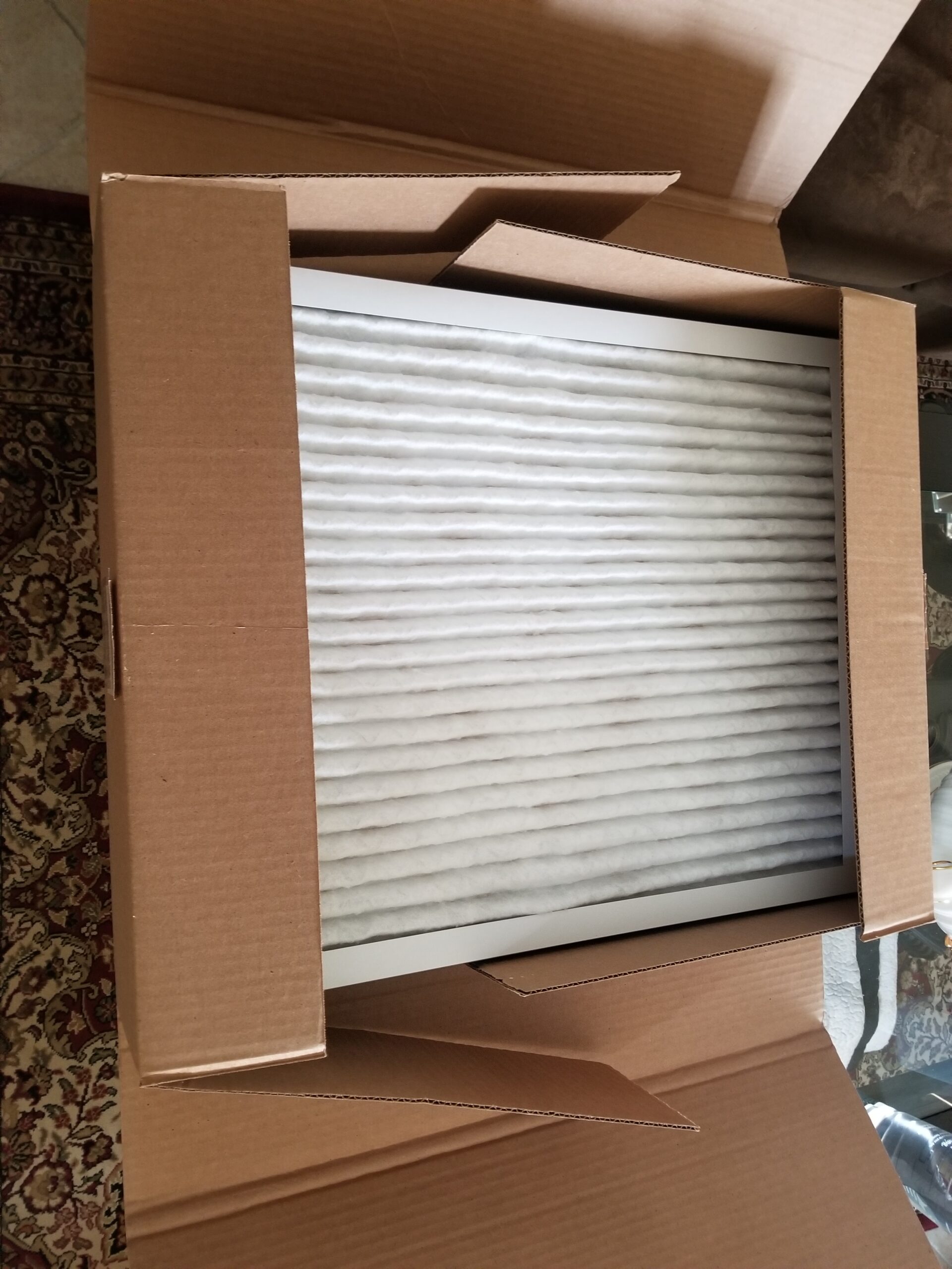 Aerostar 20x25x1 MERV 11 Air Filter, 6 Count, ACTUAL SIZE (19.75 x 24.75 x 0.75), HVAC, Air Conditioning & Furnace Filter for Dust, Pet Dander, Smoke & Allergies (MPR 1200 / FPR 7), Made in USA customer photo 1