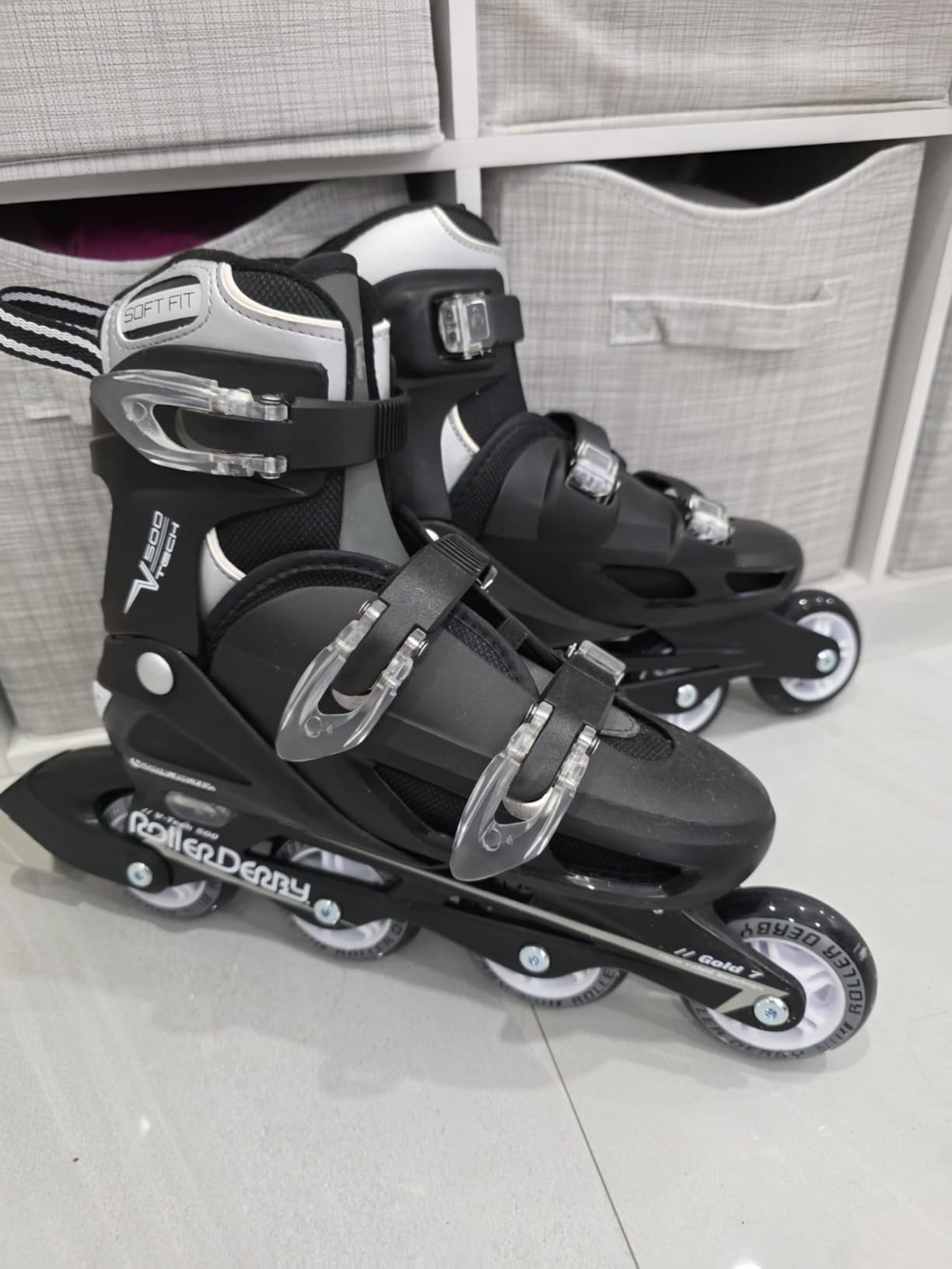 Roller Derby V-Tech 500 Adjustable Performance Inline Skates for Men, Women, Kids, Teens customer photo 1