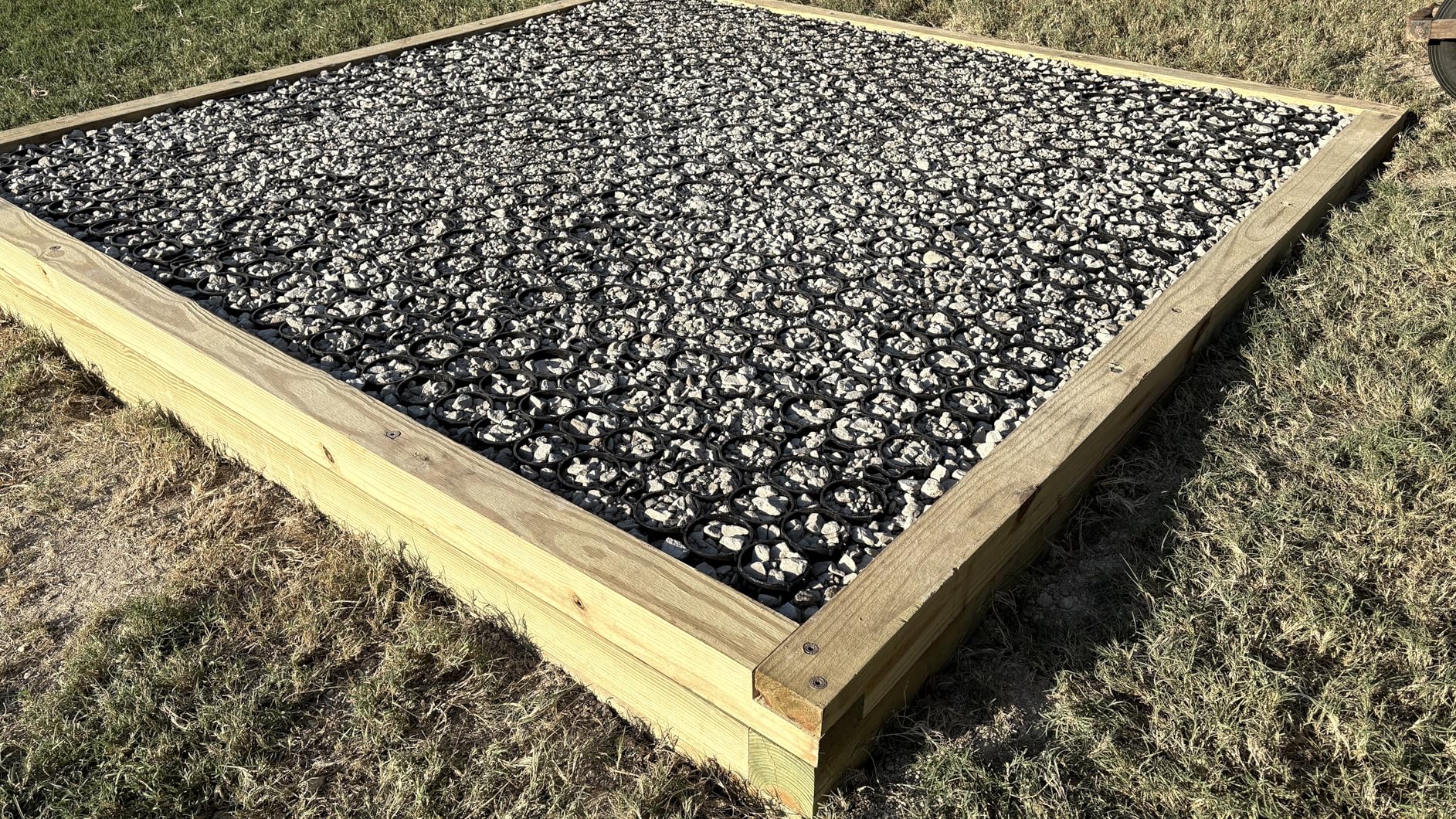 TRUEGRID PRO LITE Permeable Pavers Designed as Driveway Pavers, Grass Shed Base, Patio RV Pad, Gravel, DIY Outdoor 120,000 lb Load Class Pack of 18 (72 Square Feet) customer photo 1