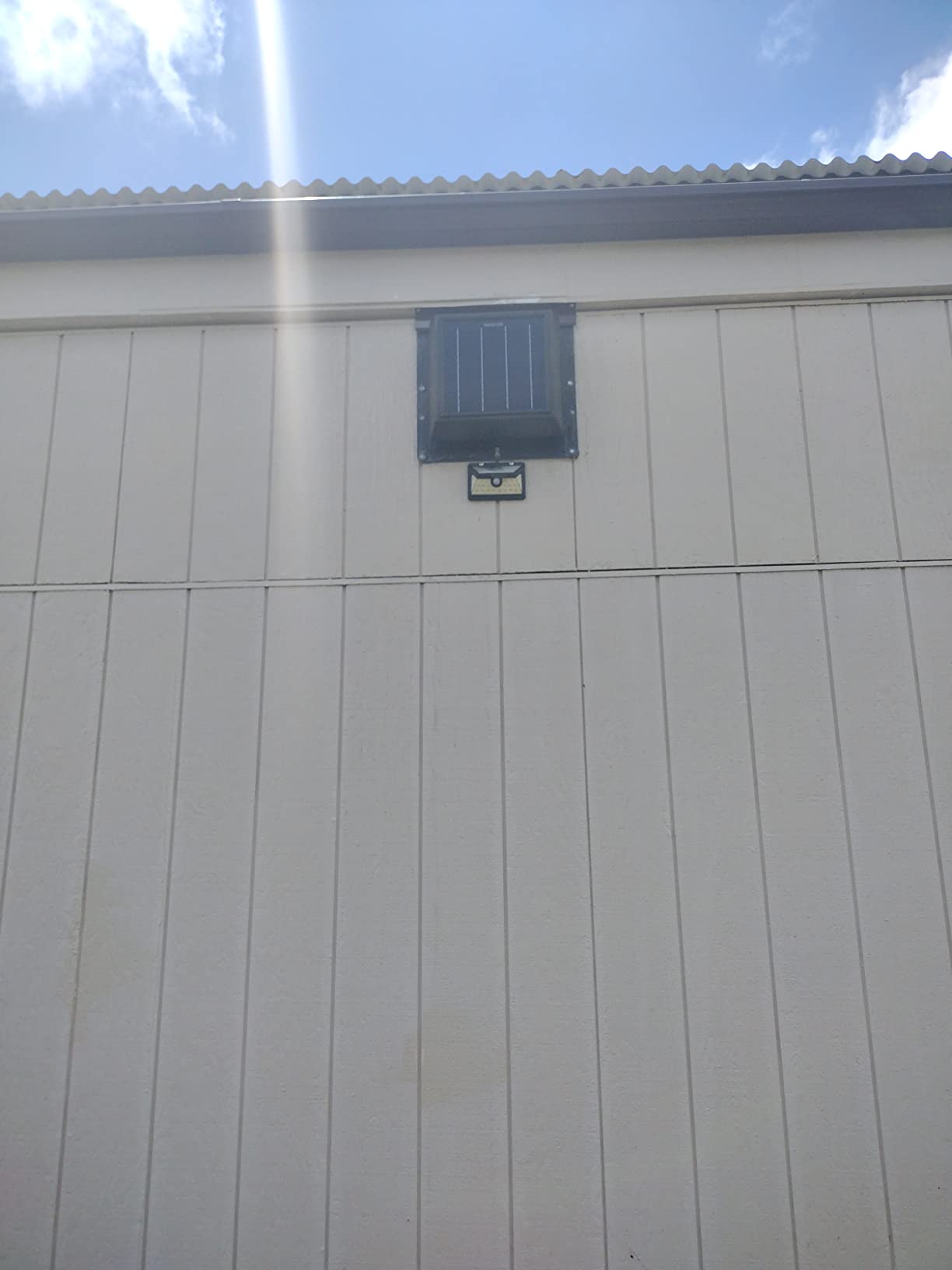 4 Seasons Solar Powered Polycarbonate Vent, Weatherproof Design, Quietly Cools Up to 500 Sq Ft, 400 CFM customer photo 1