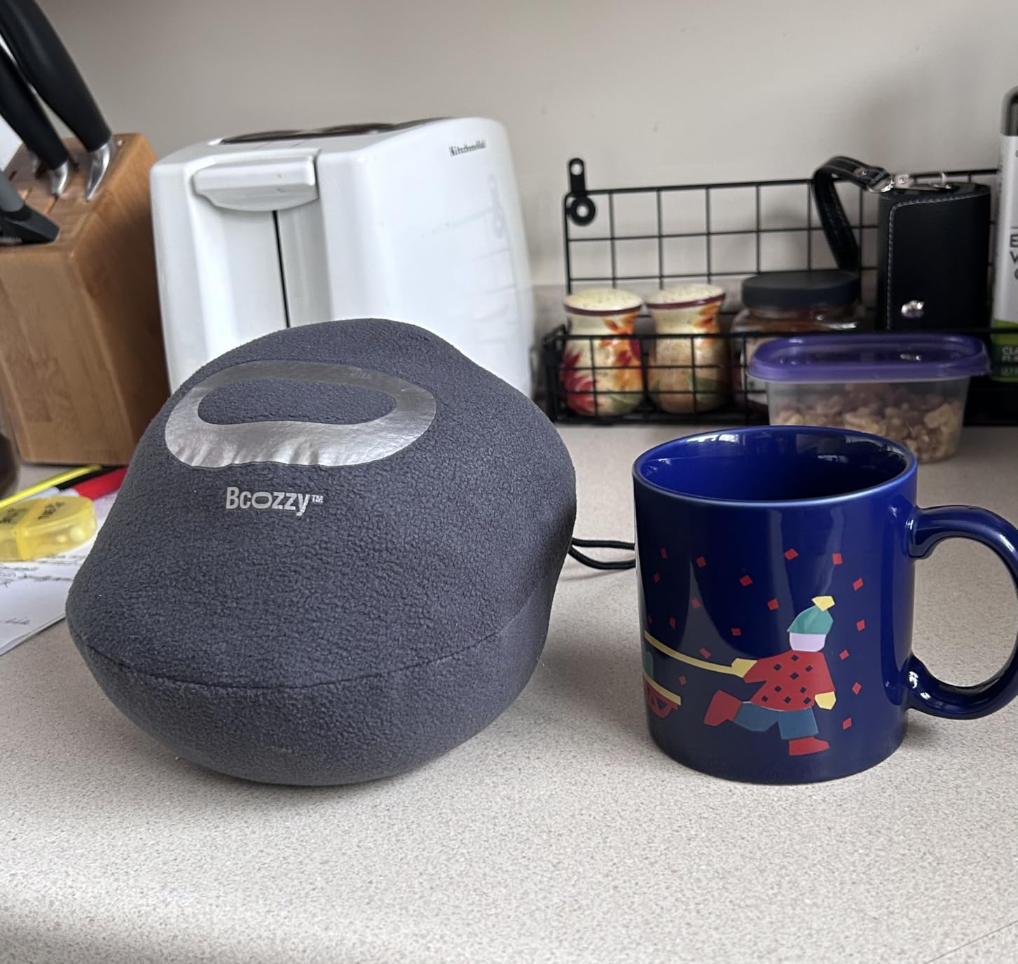 BCOZZY Travel Neck Pillow for Airplane - Patented Double Support for Head, Neck, and Chin customer photo 1