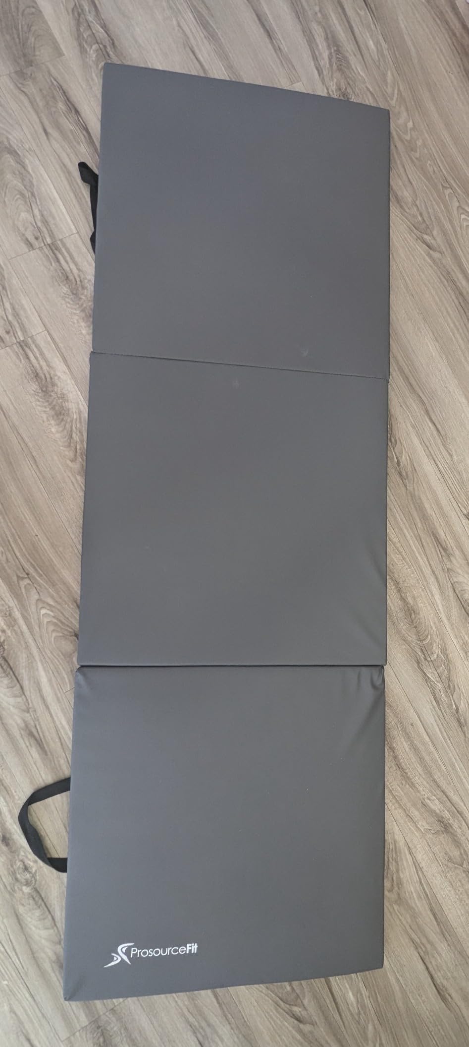 ProSource Tri-Fold Folding Thick Exercise Mat 6'x2' with Carrying Handles for MMA, Gymnastics, Stretching, Core Workouts customer photo 2