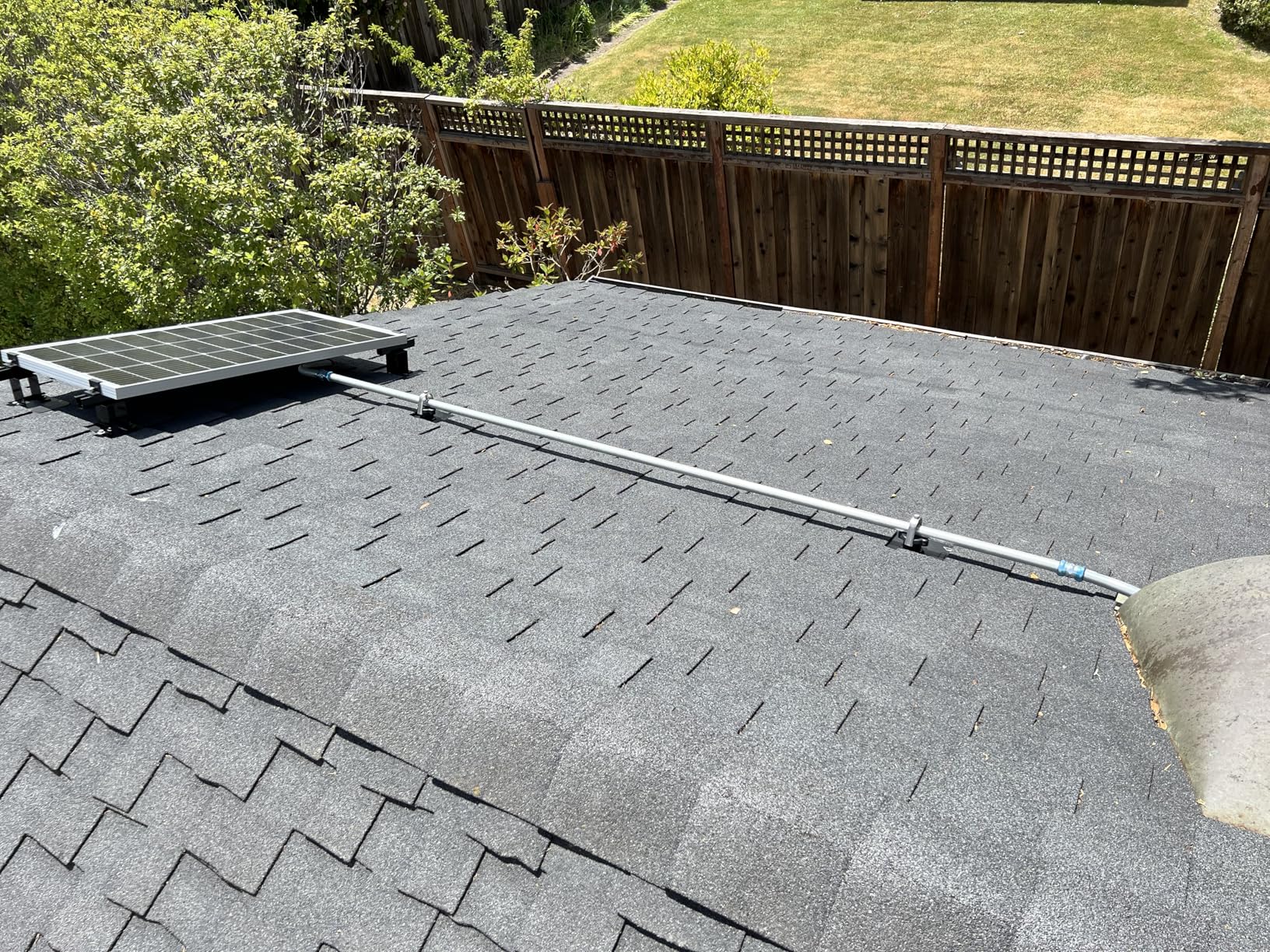 Amtrak Solar 12-Inch 100W Solar Attic Fan with Thermostat - Solar Powered Vent Fan for Attic, Garage, Shed, Greenhouse, RV - Quiet High-Airflow Exhaust Fan - Plug & Play - Made in USA customer photo 2