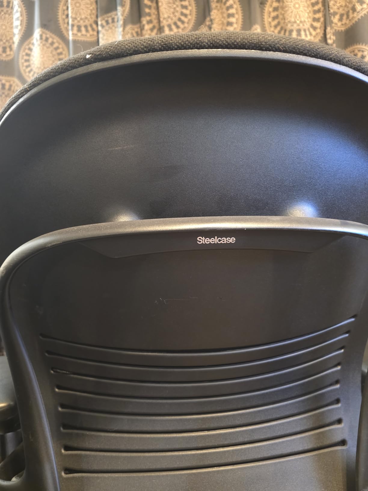 Steelcase Leap Office Chair - Ergonomic Work Chair with Wheels for Carpet Flooring - Supports Unique Body Shape - with Natural Glide System & Liveback Technology - Blue Nickel customer photo 1