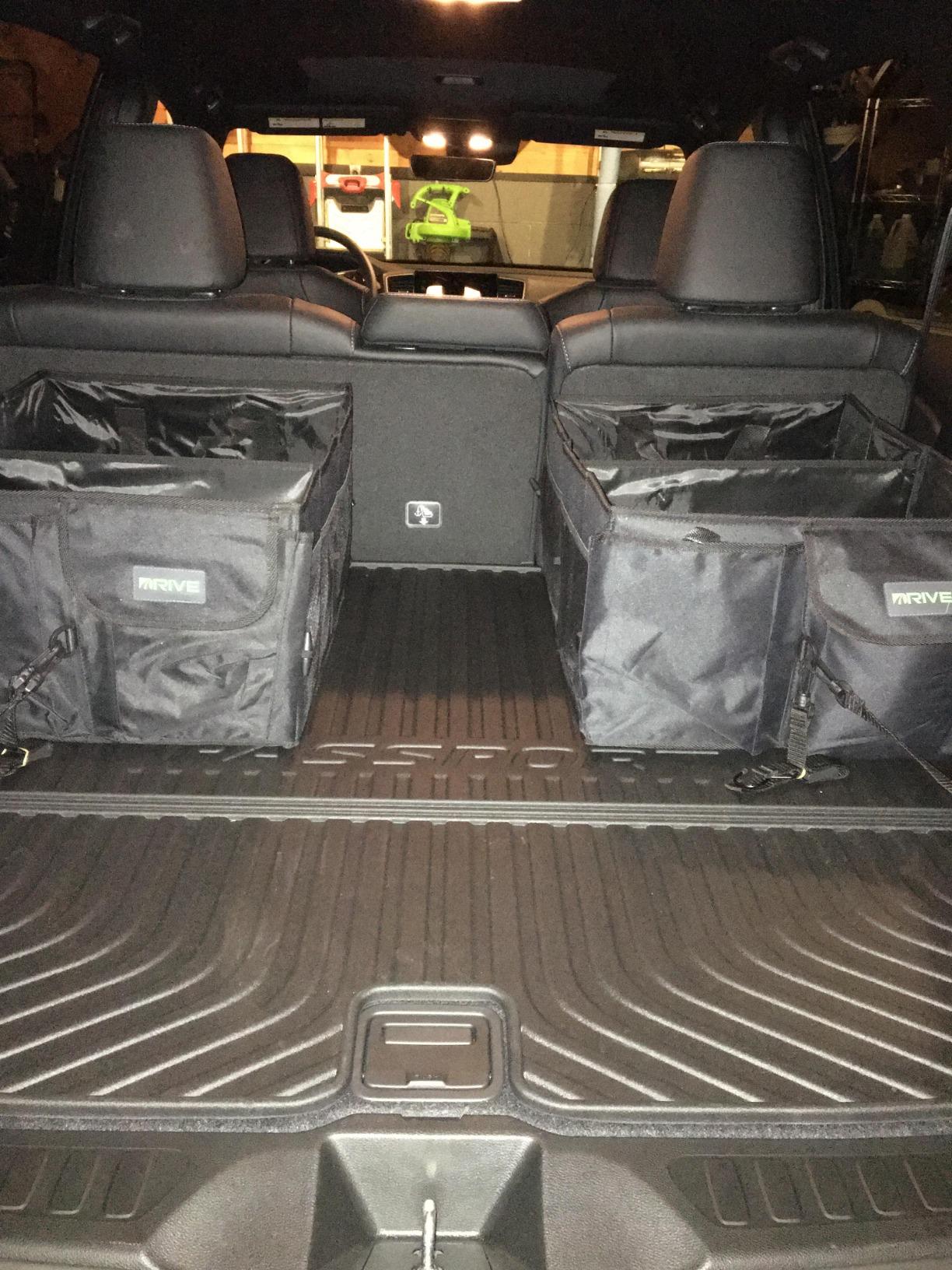 DRIVE - Car Trunk Organizer - Collapsible, Multi-Compartment Automotive SUV Car Organizer for Storage w/Adjustable Straps - Truck & Car Accessories for Women and Men - Grey customer photo 2