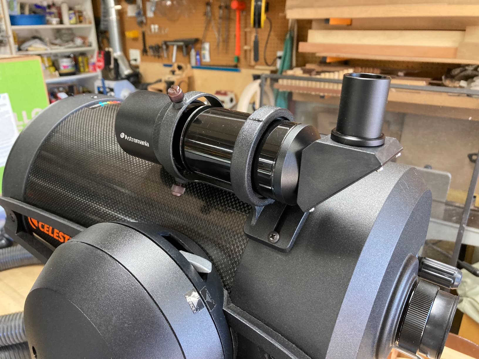 Astromania Finder Scope, 9x50 Right Angle Metal Optical Finderscope for Astronomical Telescope with Crosshair and Bracket, Fully Multi-Coated Upright Corrected Image Telescope Finder customer photo 1