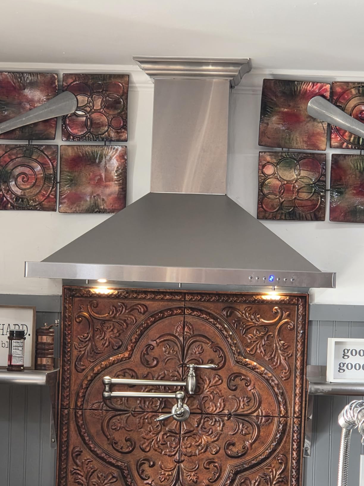 Z Line KBCRN-48 Z Line 760 CFM Wall Mount Range Hood with Crown Molding, 48