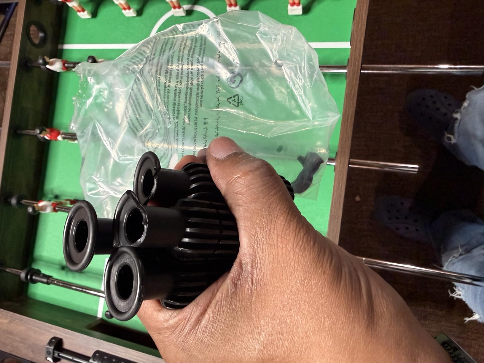 Best Choice Products 48in Foosball Table for Kids and Adults, Game Room Arcade Soccer Game Table w/ 2 Balls, 2 Cup Holders, Ergonomic Handles, Chrome Finished Metal Bars customer photo 1