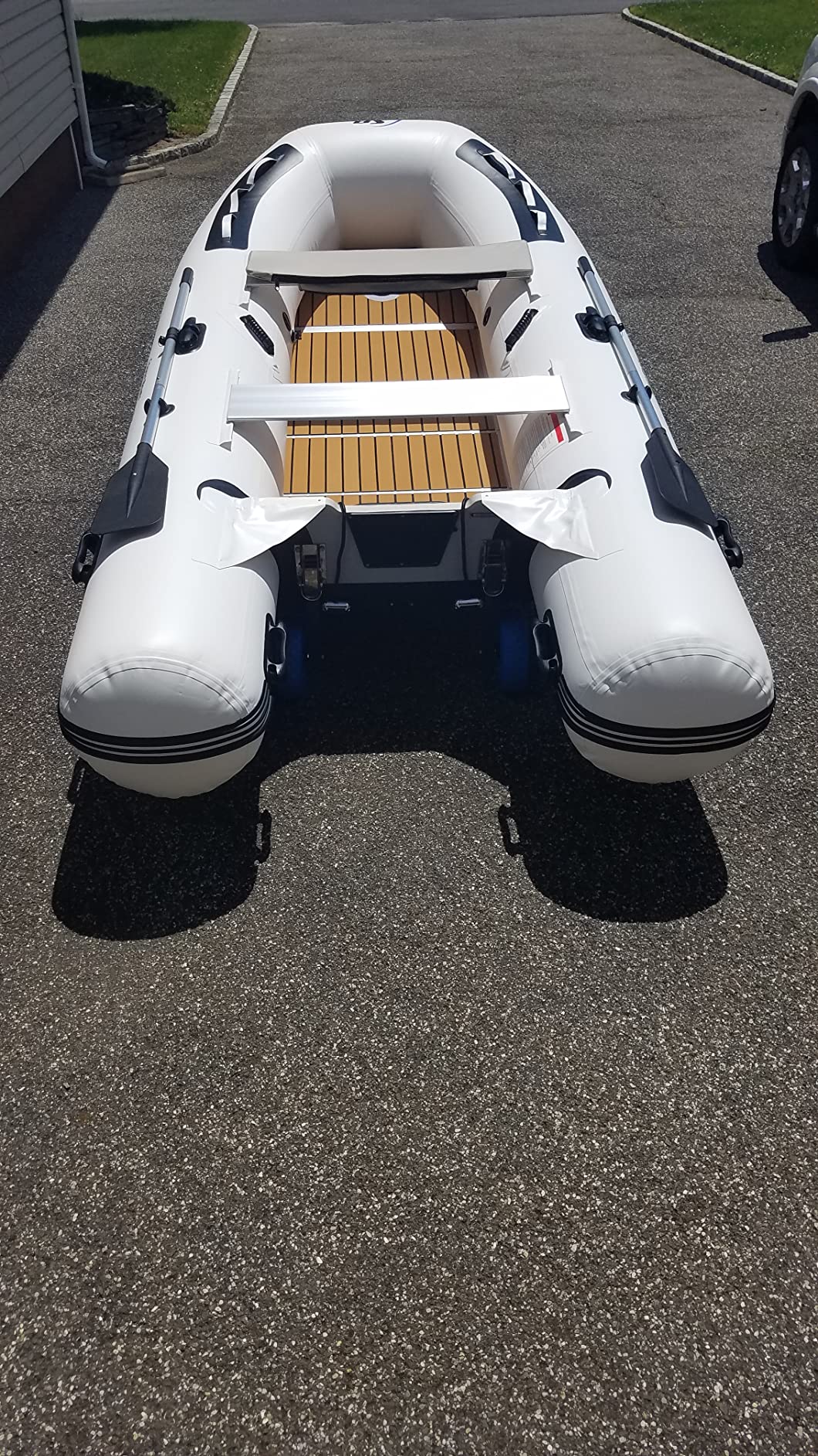 Inflatable Sport Boats Killer Whale 10.8' - Model SB-330 - Aluminum Floor Premium Heat Welded Dinghy with Seat Bag customer photo 2