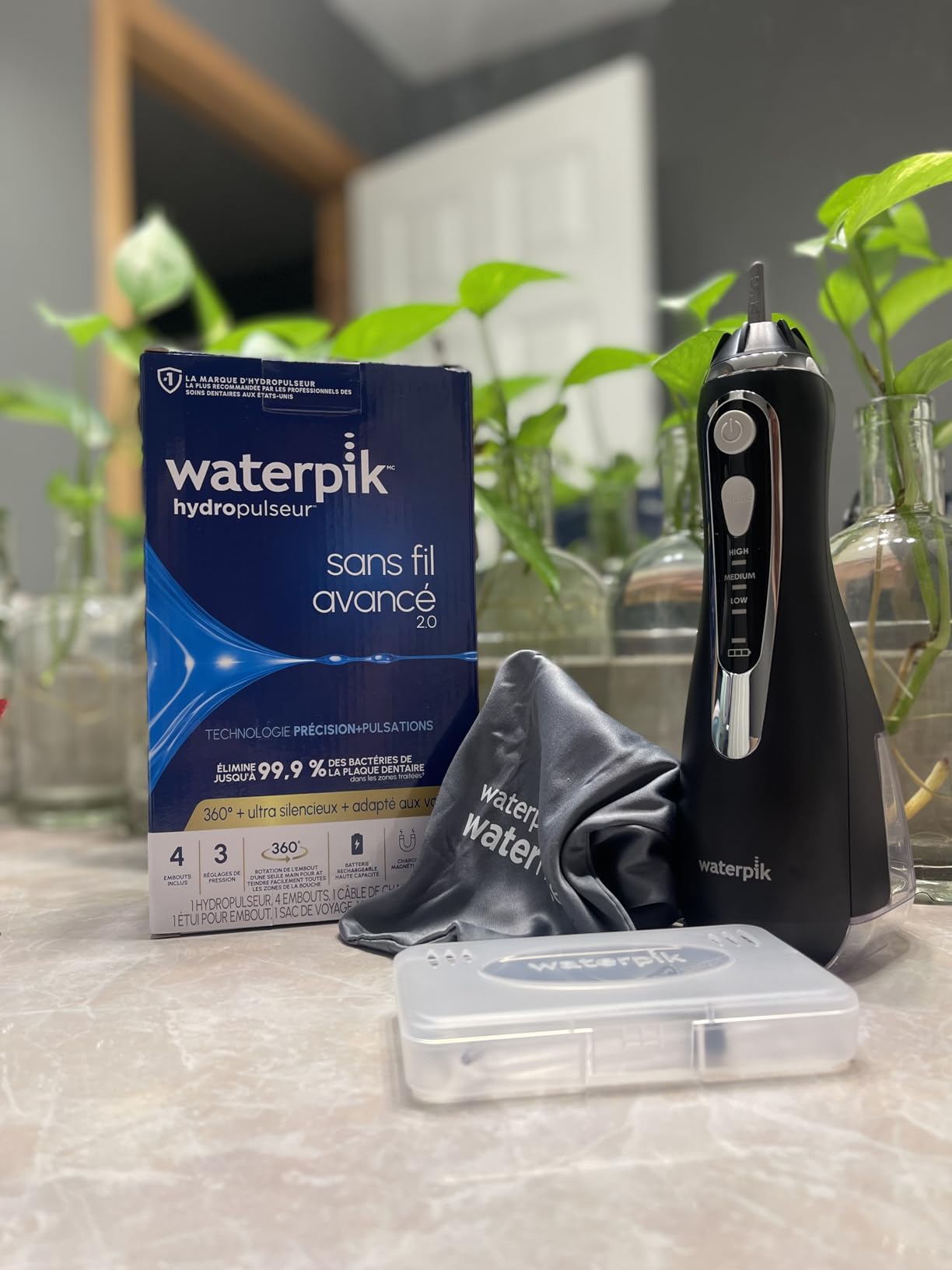 Waterpik Cordless Advanced 2.0 Water Flosser For Teeth, Gums, Braces, Dental Care With Travel Bag and 4 Tips, ADA Accepted, Rechargeable, Portable, and Waterproof, White WP-580 customer photo 2