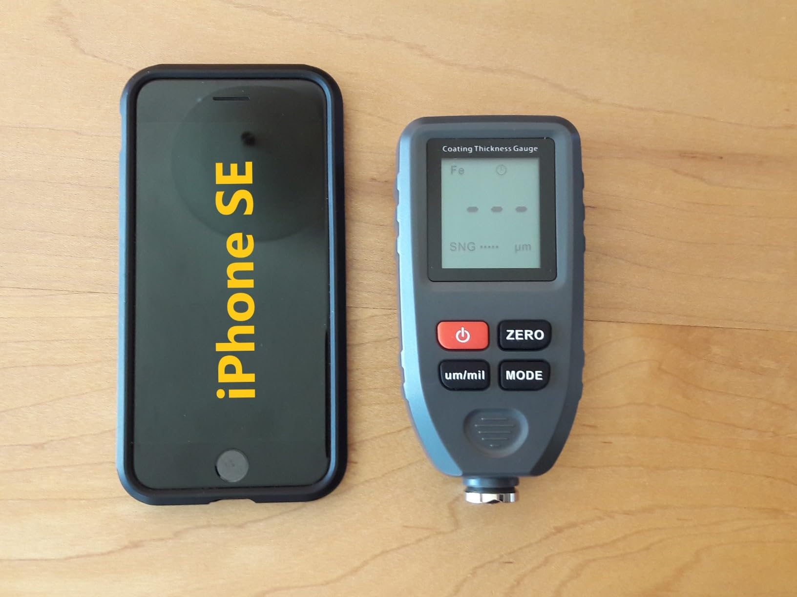 ERAY Mil Thickness Gauge, Coating Thickness Gauges, Paint Depth Gauge Meter with Backlight LCD Display for Car Automotive, Limit Alarm/Data Storage/Export Data/PC Software Analysis customer photo 1