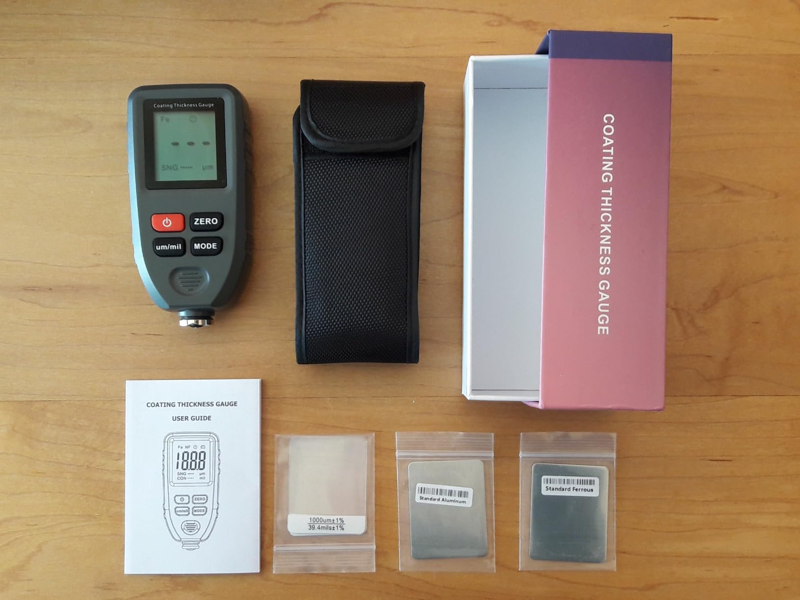 ERAY Mil Thickness Gauge, Coating Thickness Gauges, Paint Depth Gauge Meter with Backlight LCD Display for Car Automotive, Limit Alarm/Data Storage/Export Data/PC Software Analysis customer photo 2