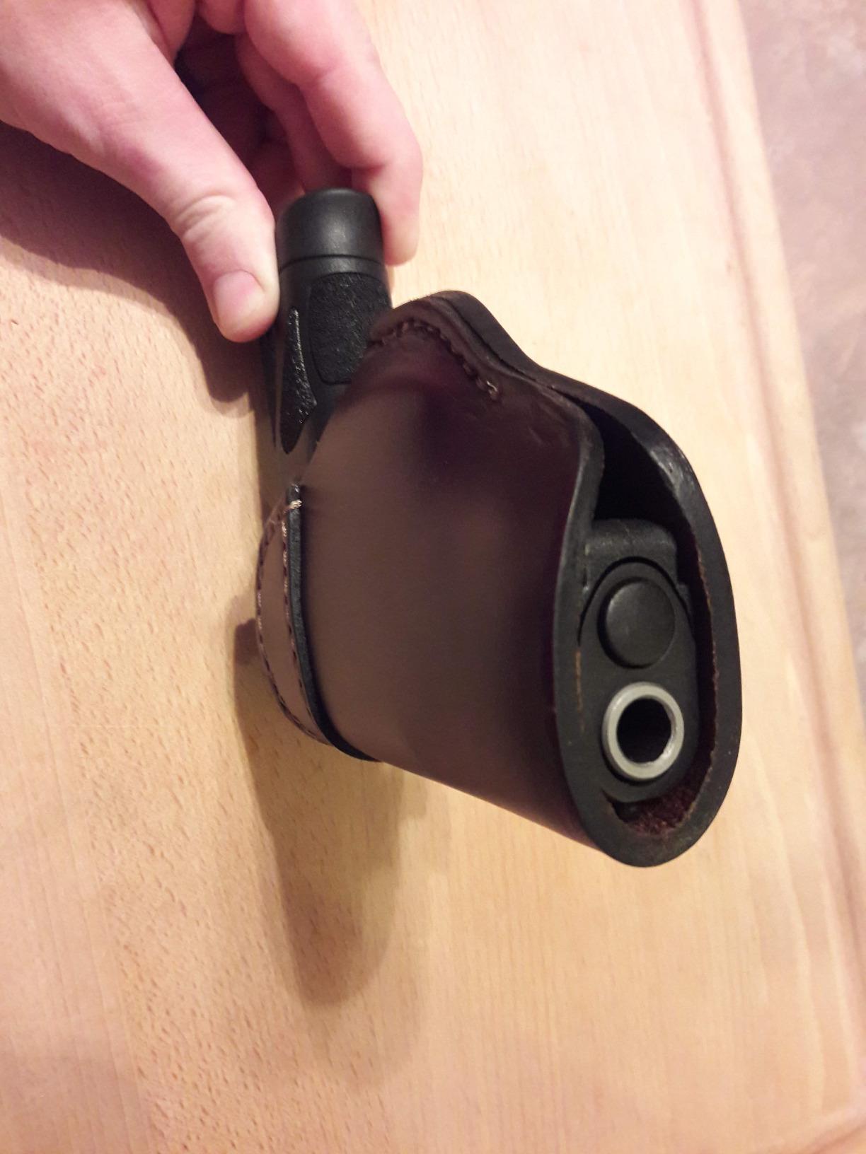 Relentless Tactical The Defender Leather IWB Holster | Made in USA | Fits Glock 17 19 19X 22 26 43 43X 45 customer photo 2