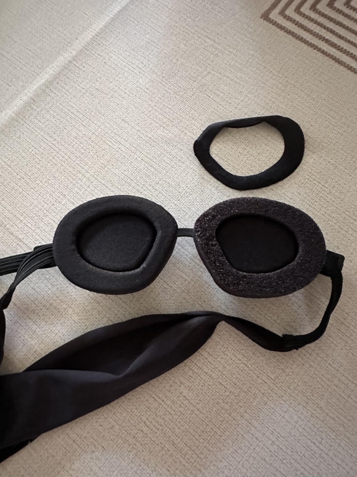 Eye Eco Tranquileyes Mini Sleep Eye Mask - Dark Eye Mask for Dry, Irritated Eyes - Soft Comfort Eye Shade - Adjustable Straps Creates Darkness - Travel, Nap, Sleep - Blue, Not One-Size-Fits-All customer photo 2