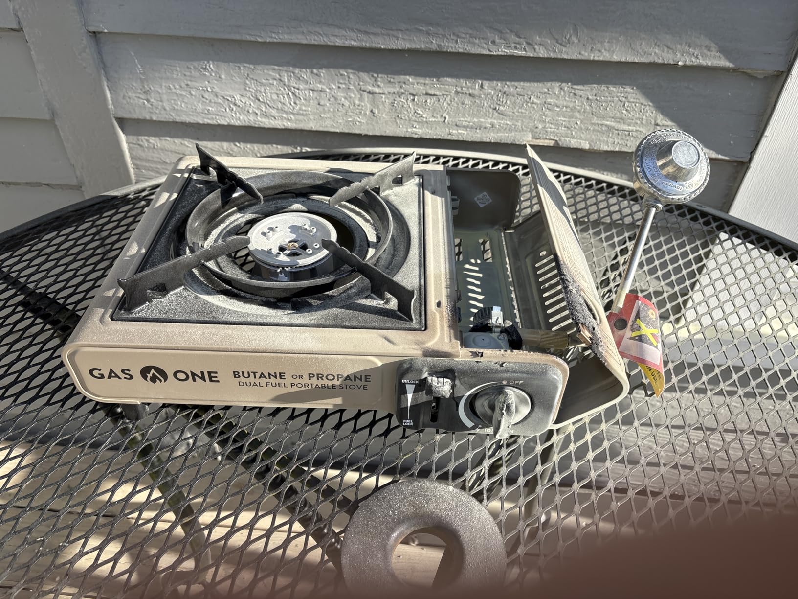 Gas One GS-3400P Propane or Butane Stove Dual Fuel Stove Portable Camping Stove - Patented - with Carrying Case Great for Emergency Preparedness Kit customer photo 1